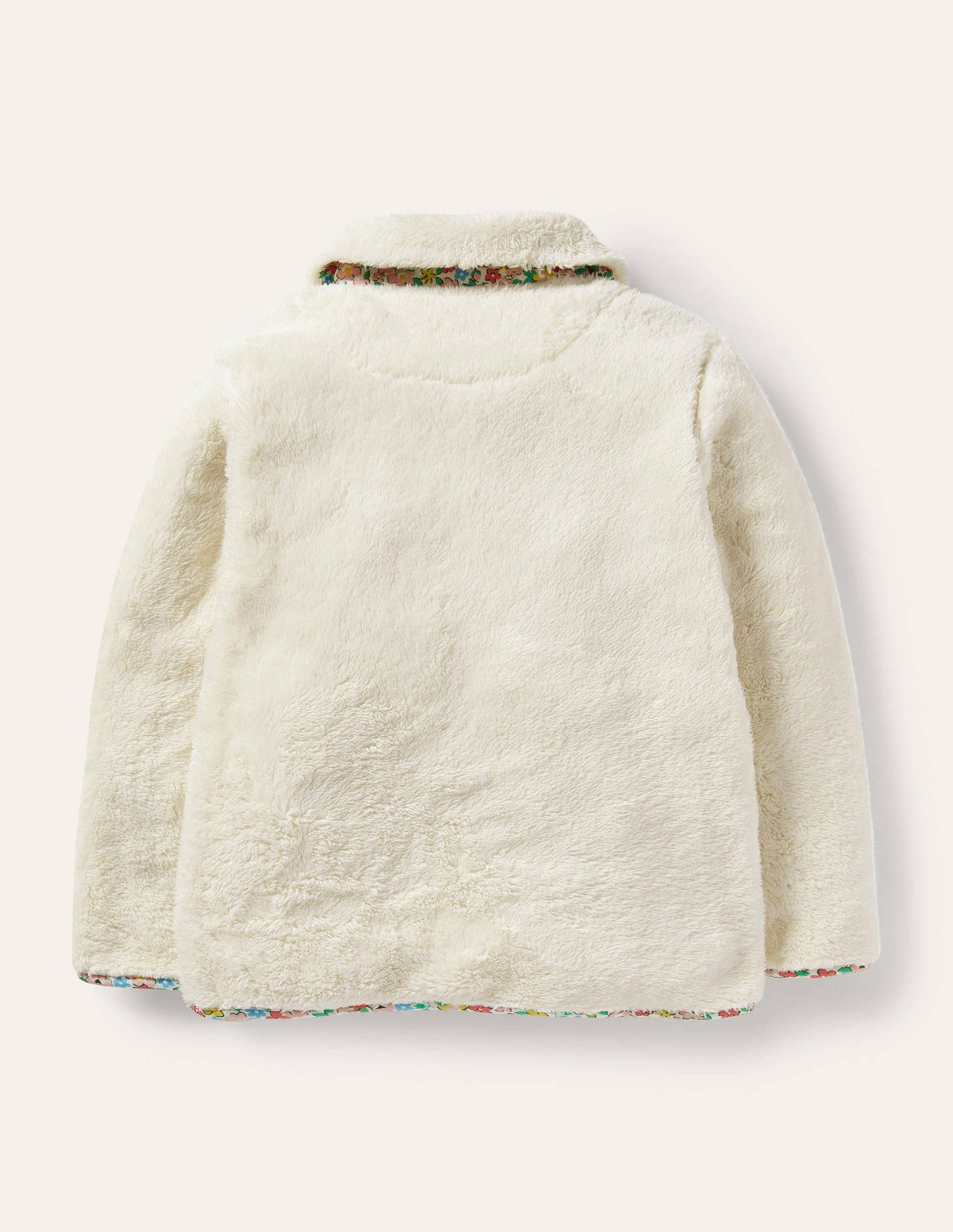 Teddy-Jacke mit durchgehendem Reißverschluss-Natur - Image 2