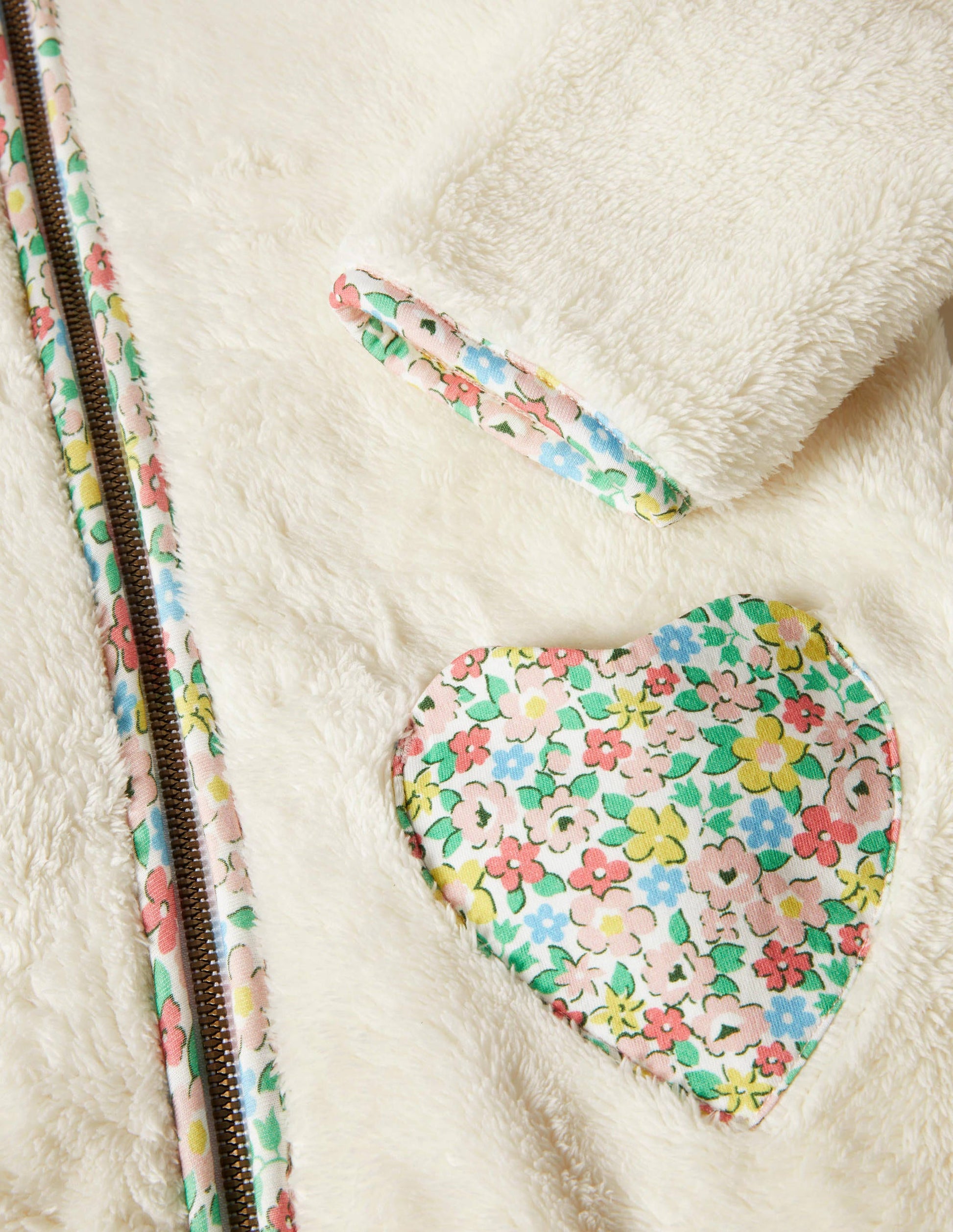Teddy-Jacke mit durchgehendem Reißverschluss-Natur-3
