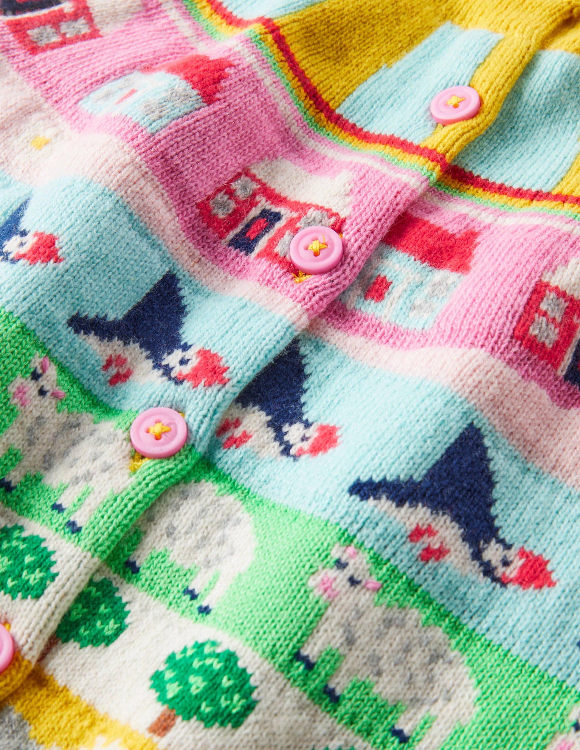 Fair-Isle-Cardigan-Bunt, Fair-Isle-Muster-3