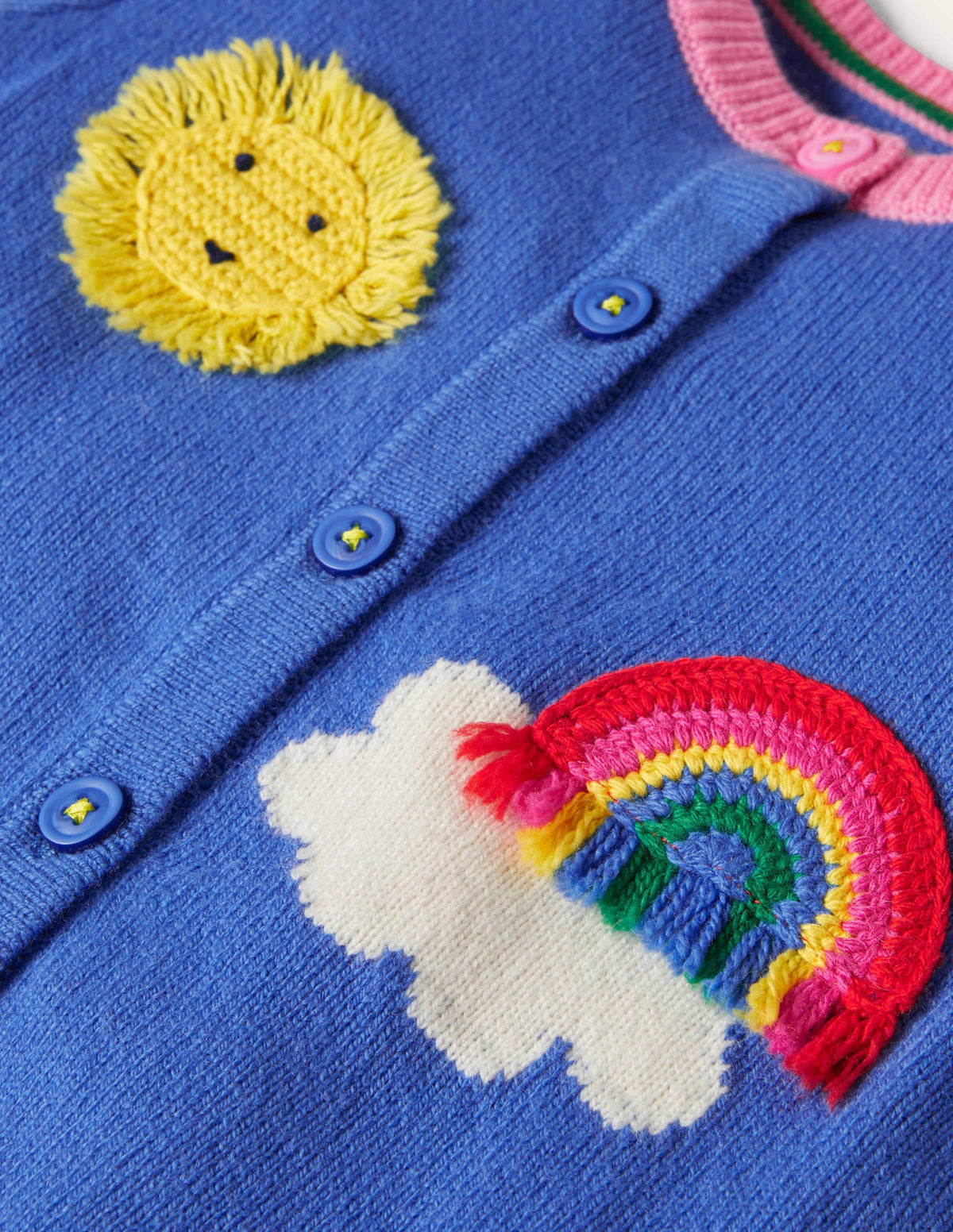 Cardigan mit Wetterapplikation-Elisabethanisches Blau, Himmel-3
