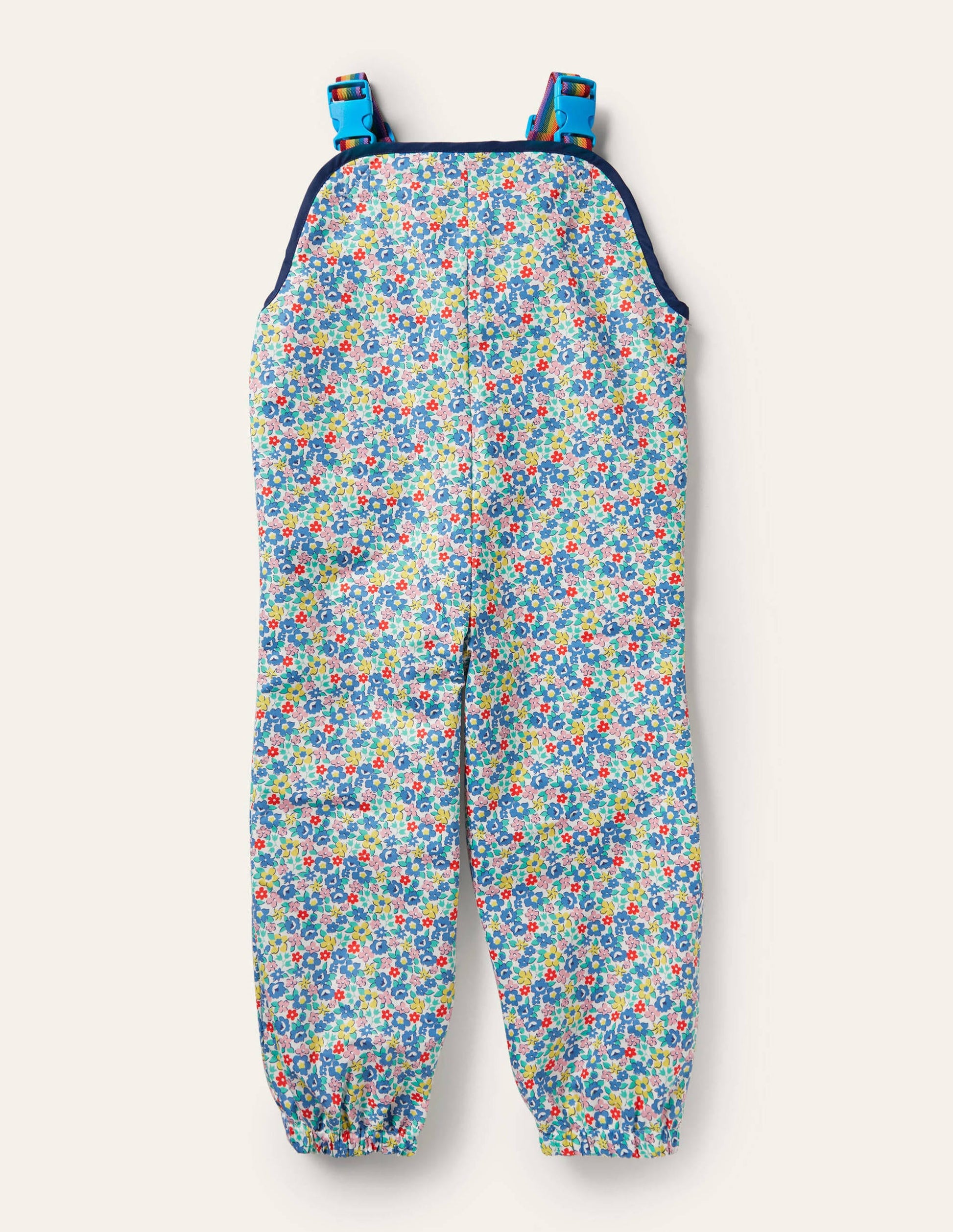 Wasserdichte Latzhose-Bunt, Frühlingsblumen-1