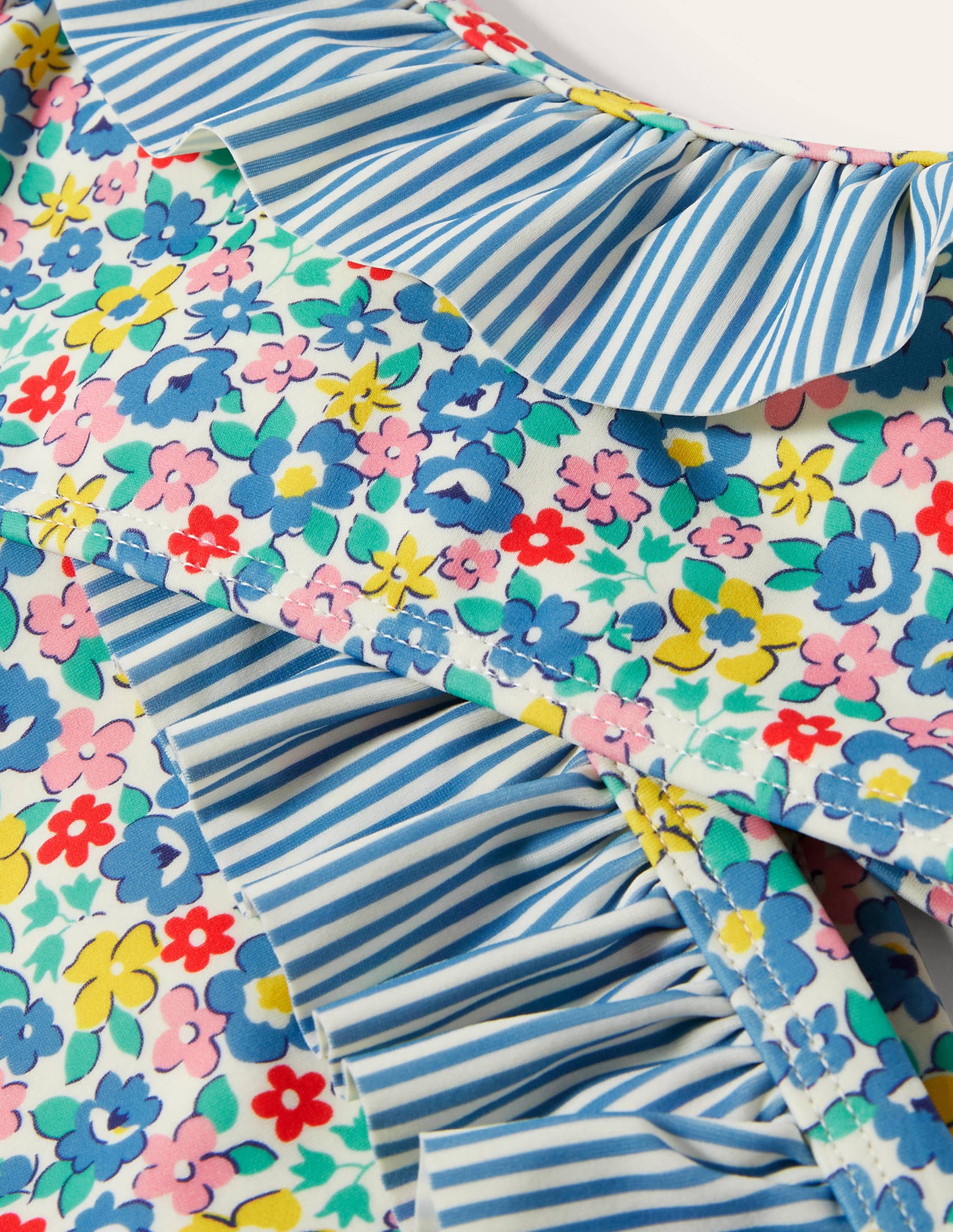 Bikiniset mit Rüschen-Elisabethanisches Blau, Frühlingsblumen - Image 3