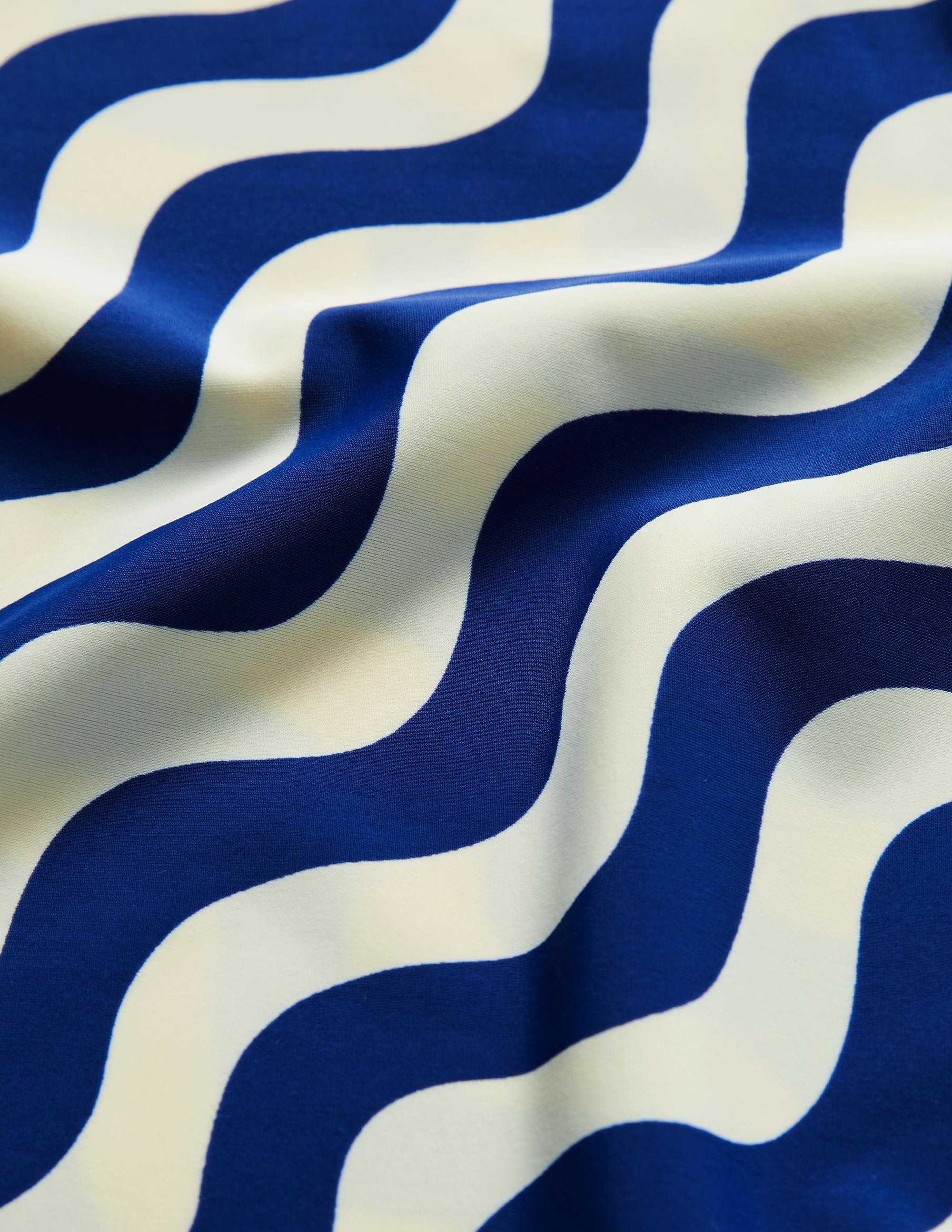 Gemustertes Tankini-Oberteil-Naturweiß/Blau, Welle - Image 3