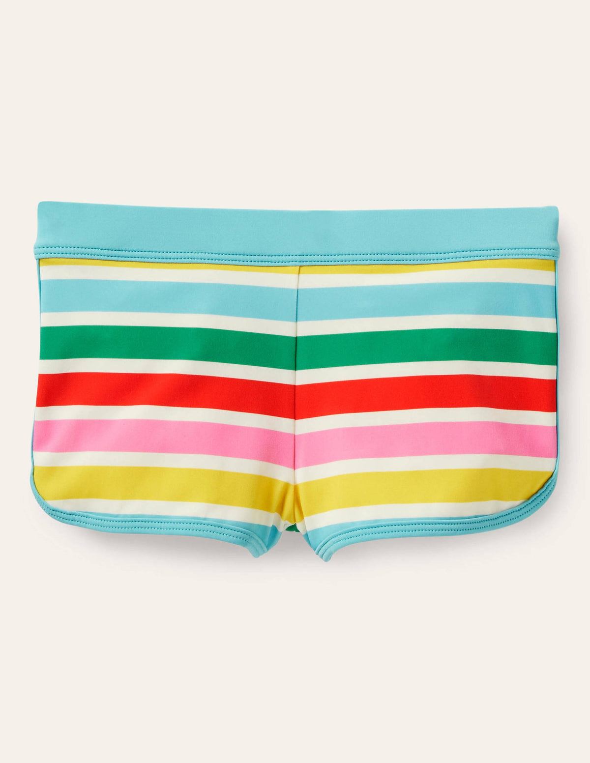 Gemusterte Badeshorts-Naturweiß/Bunt, Regenbogen - Image 1