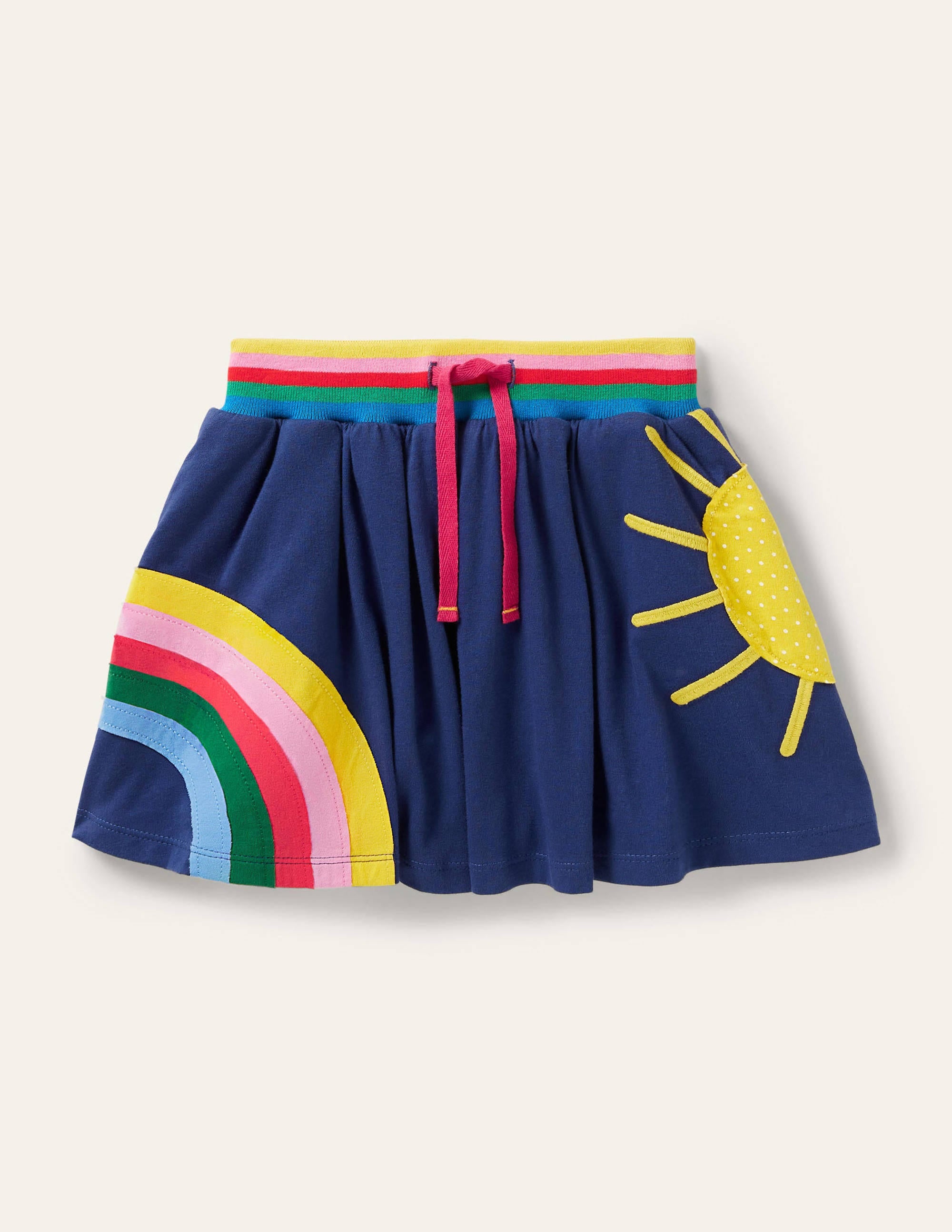 Appliqué Jersey Skort-Starboard Blue Weather - Image 1