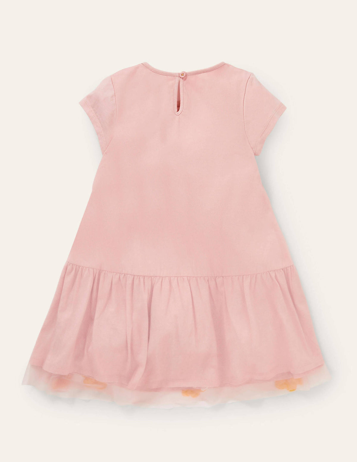 Tüllkleid mit Blumenmuster-Delfinrosa - Image 2