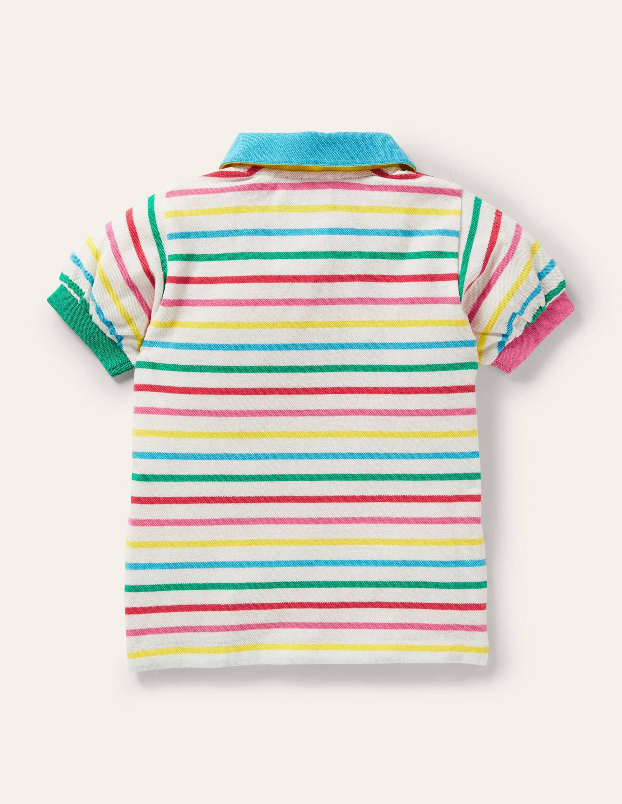 Gestreiftes Poloshirt-Bunt, Gestreift - Image 2