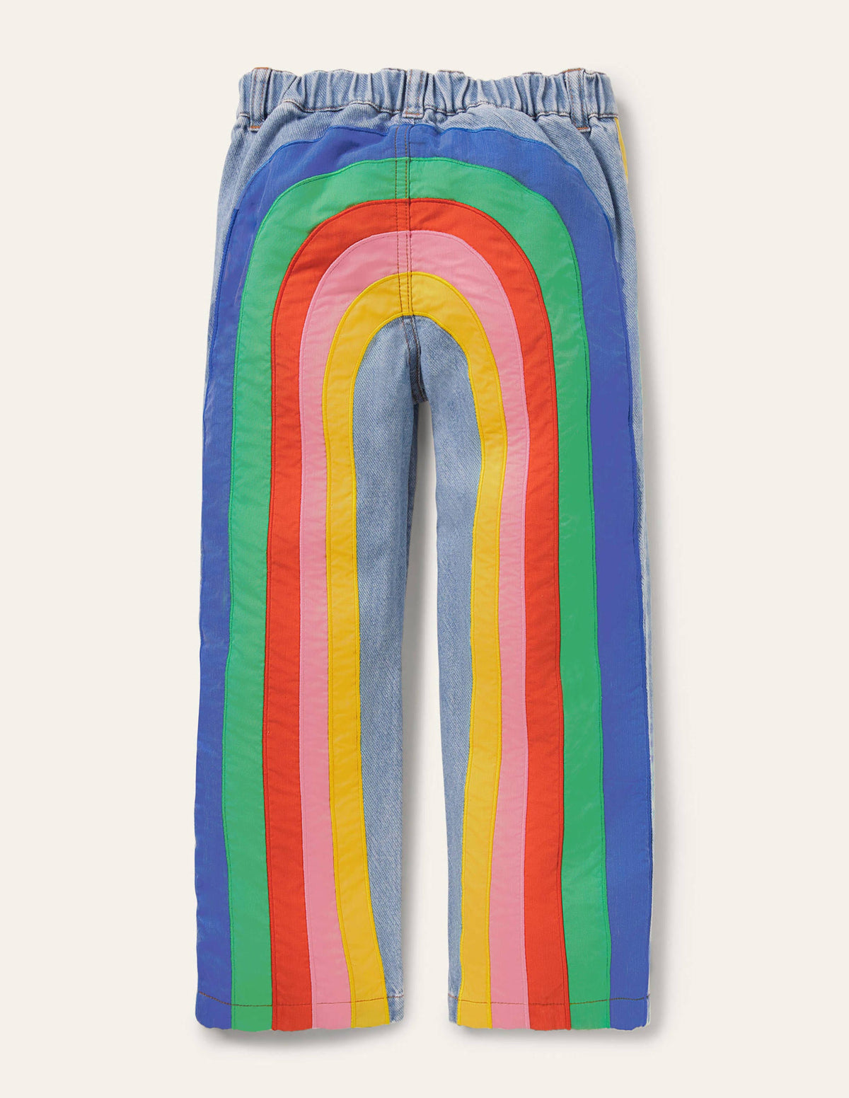 Appliqué Jeans-Mid Vintage Denim Weather - Image 2