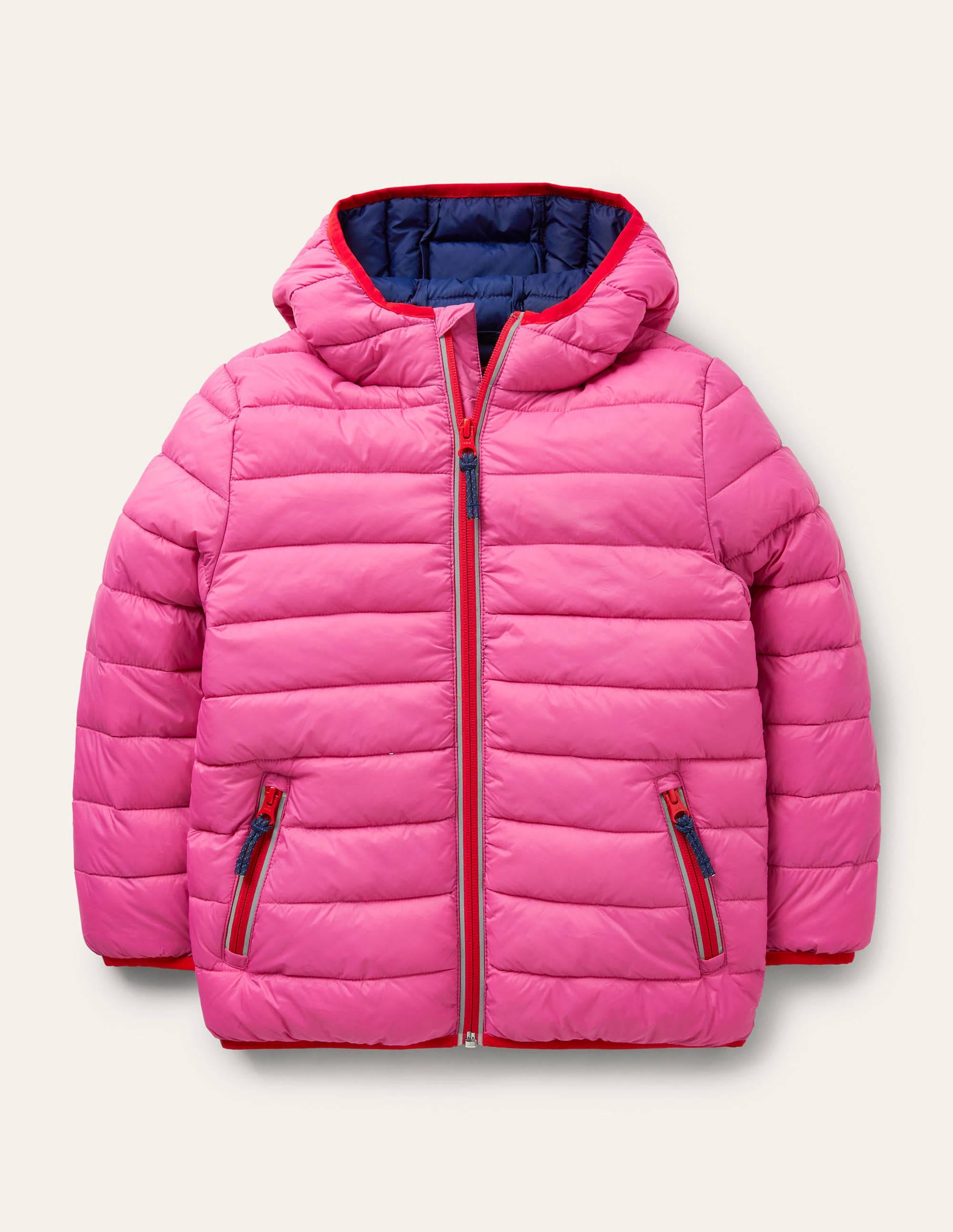 Bequeme wattierte Jacke zum Verstauen-Rosarot - Image 1