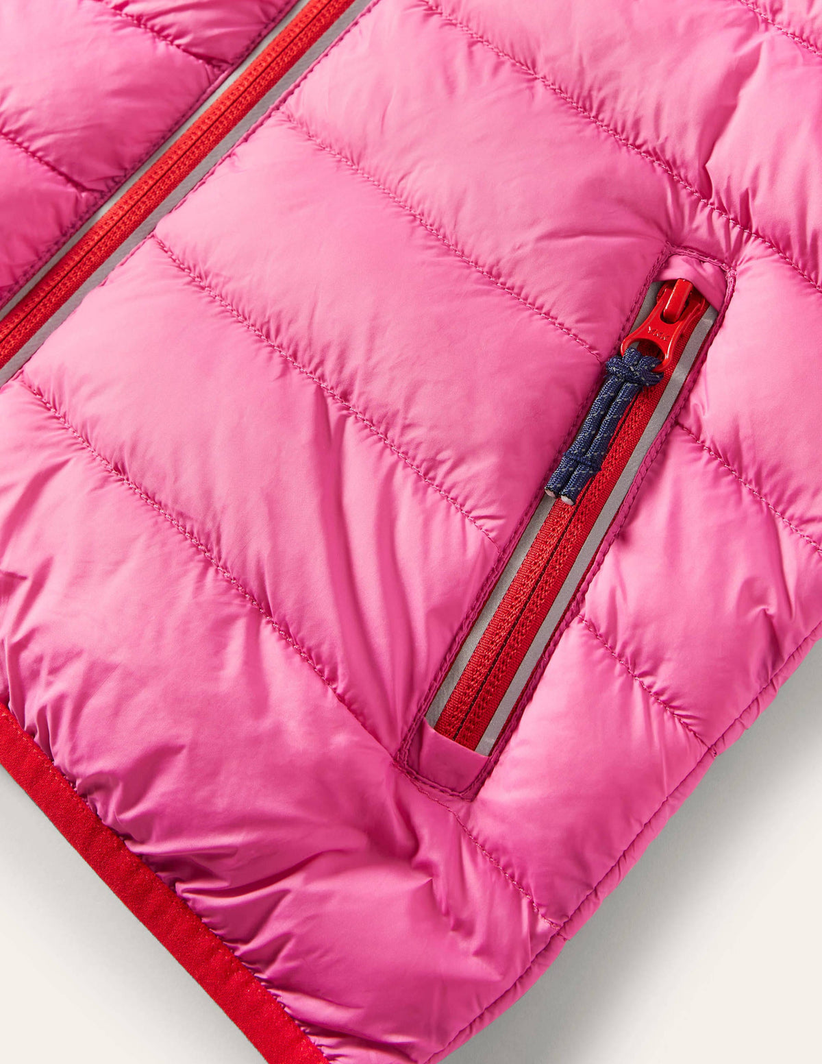 Bequeme wattierte Jacke zum Verstauen-Rosarot - Image 3