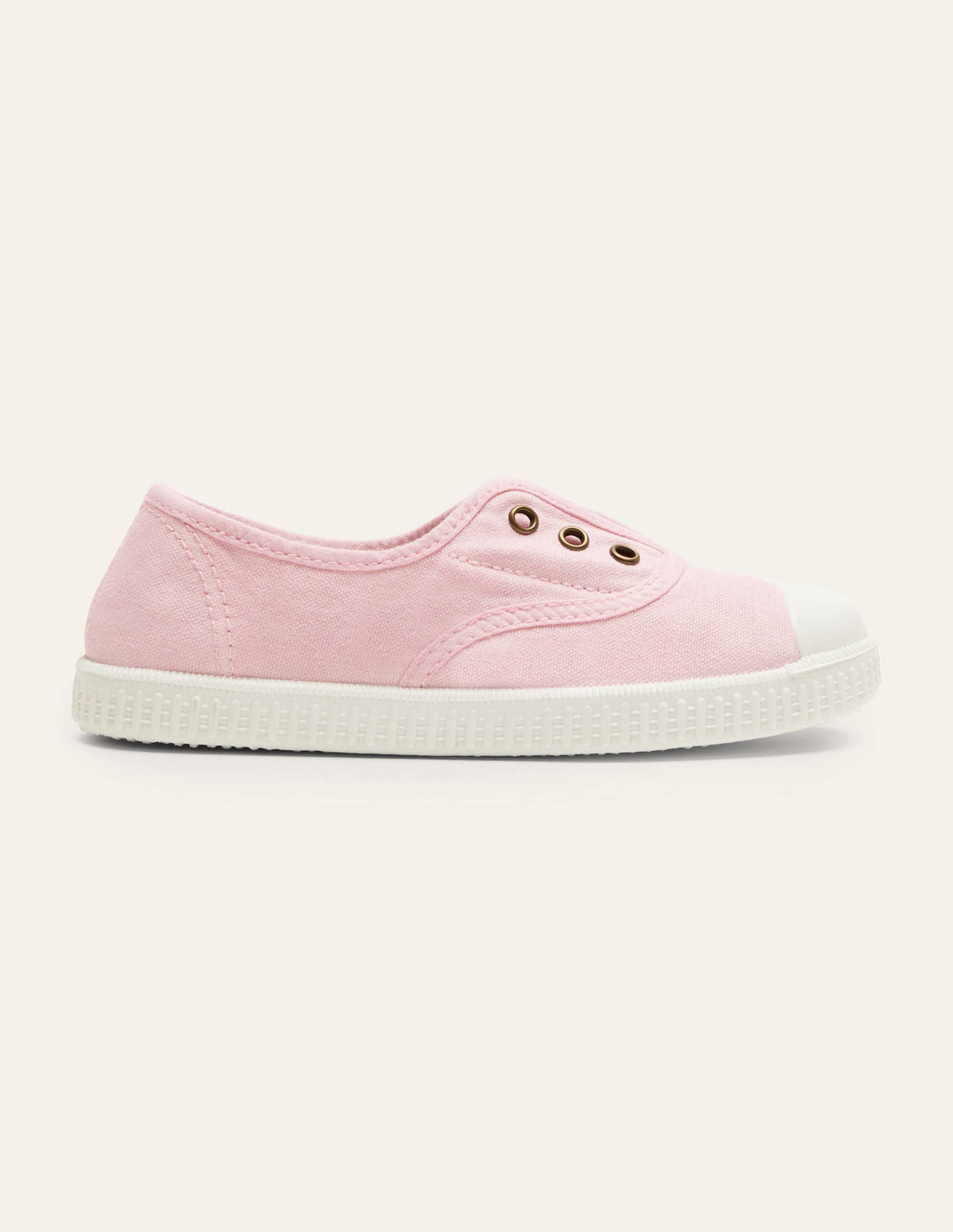 Chaussures sans lacets en toile à enfiler-Rose-2