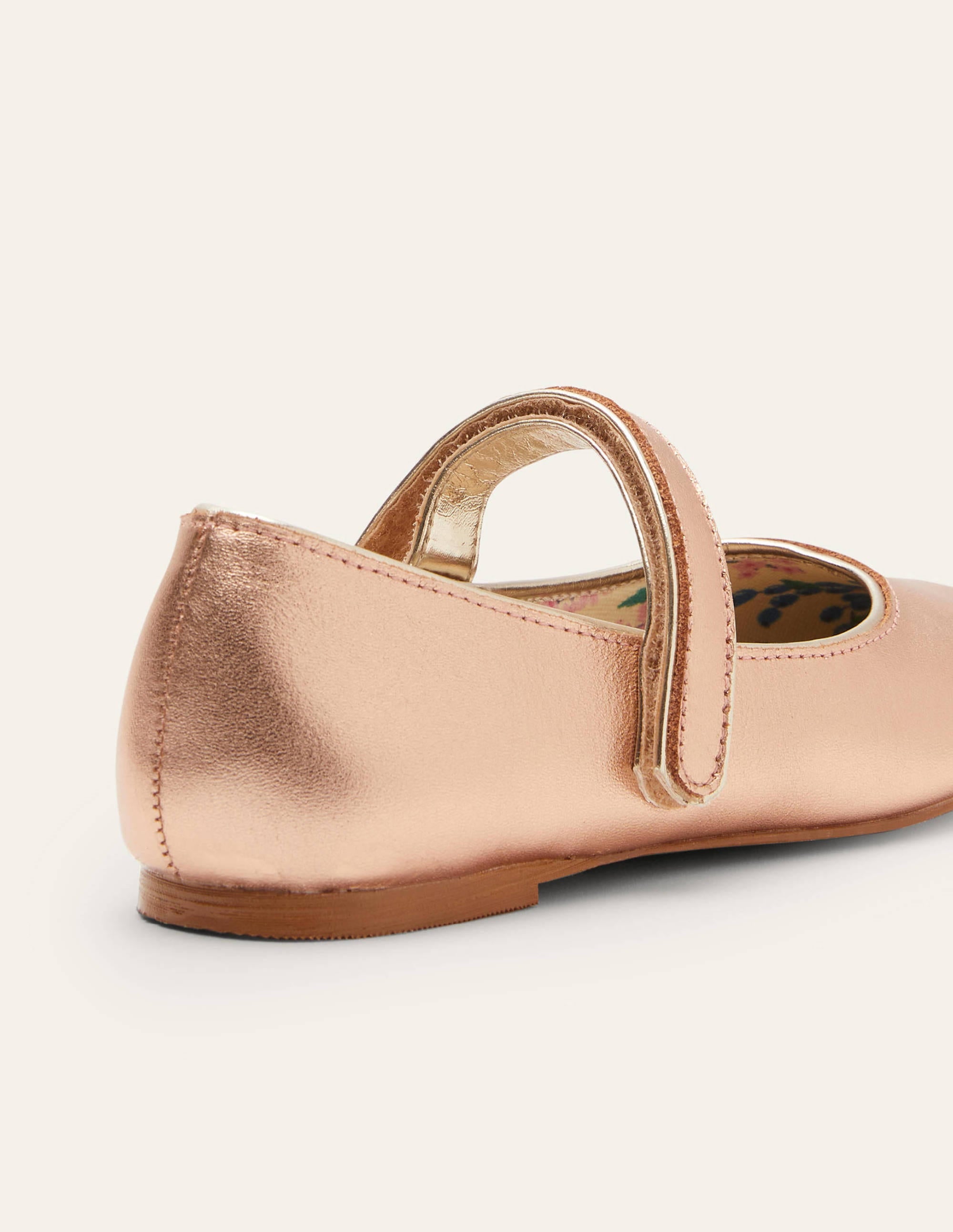 Metallic Mary Janes-Rose Gold - Image 3