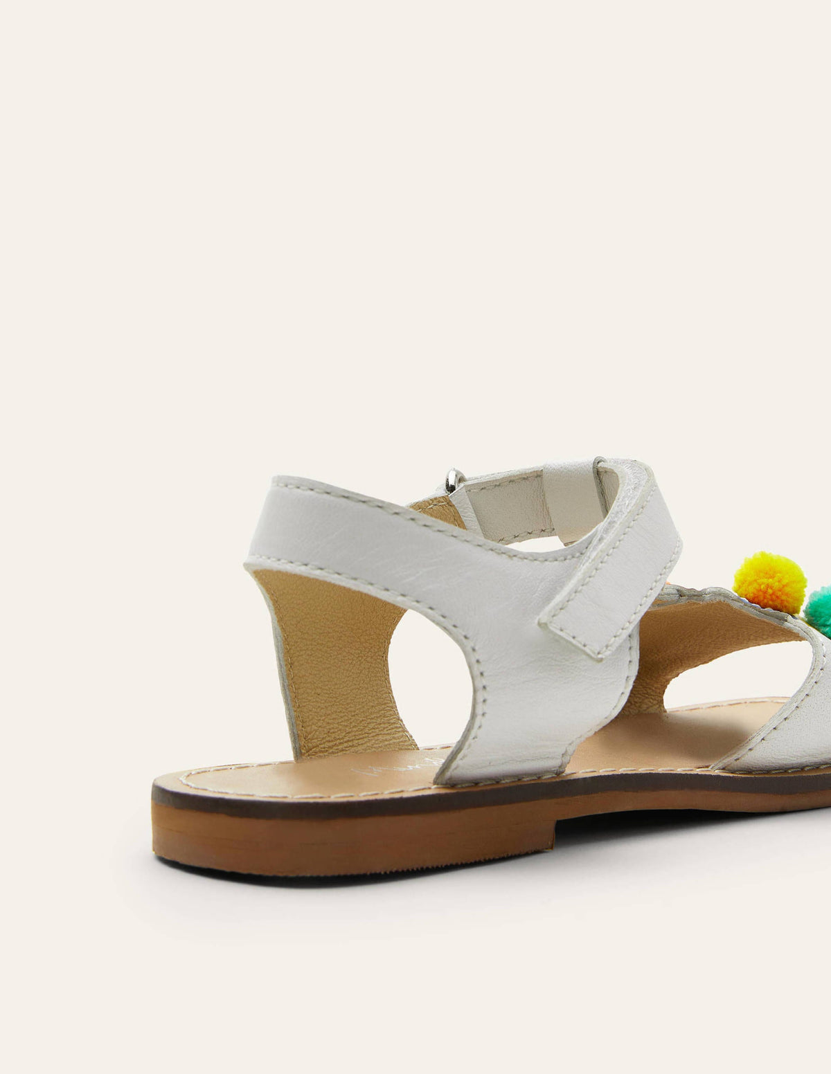 Sandales fun en cuir-Paon multi - Image 3