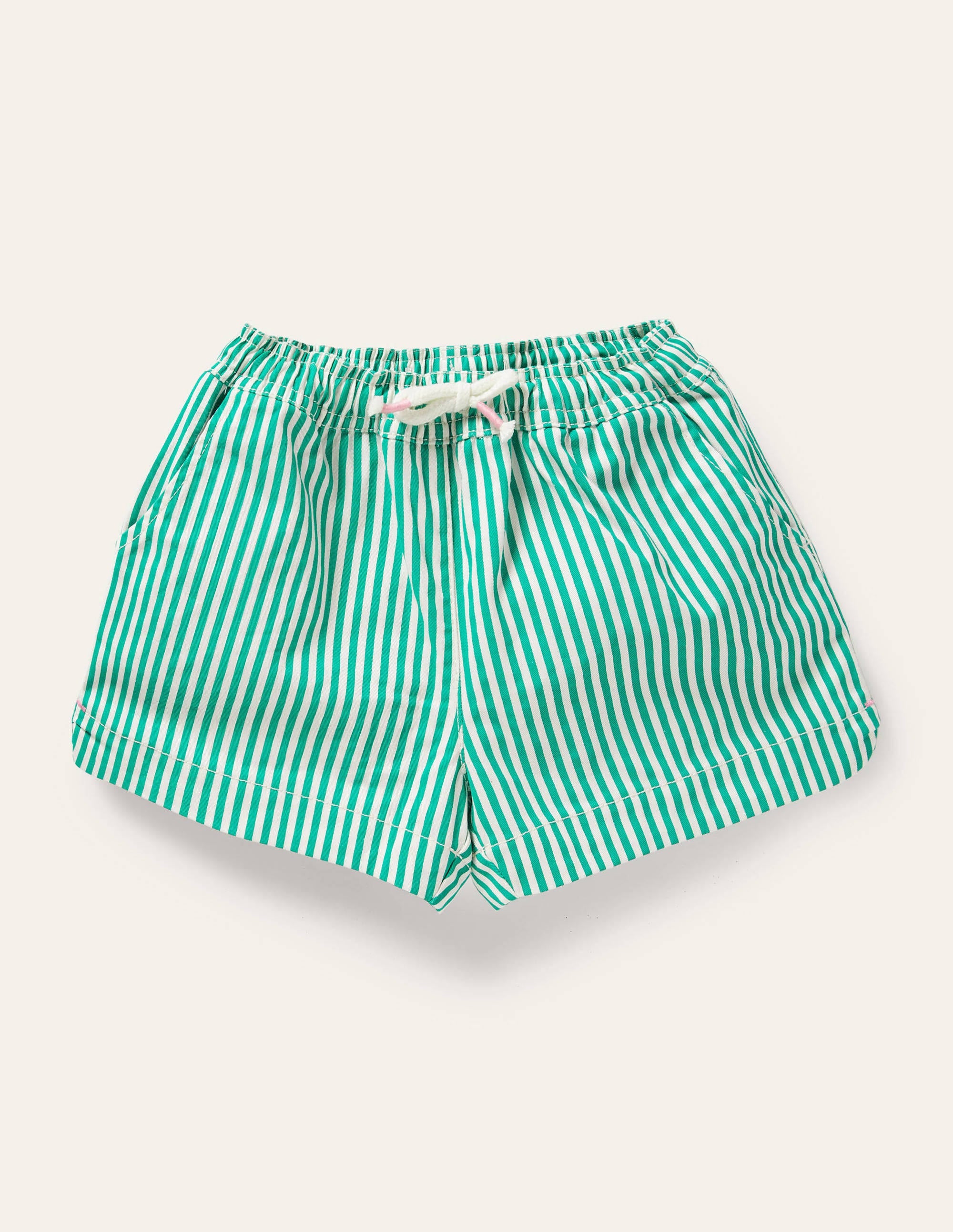 Short avec poche cœur-Coutil poivron vert - Image 1