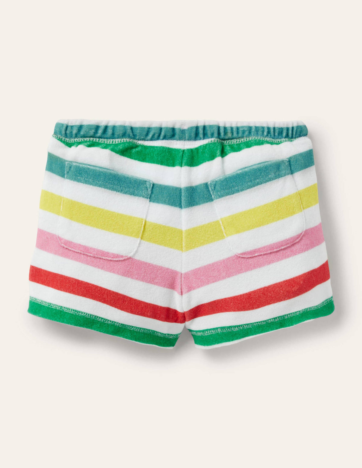 Towelling Shorts-Multi Stripe-2