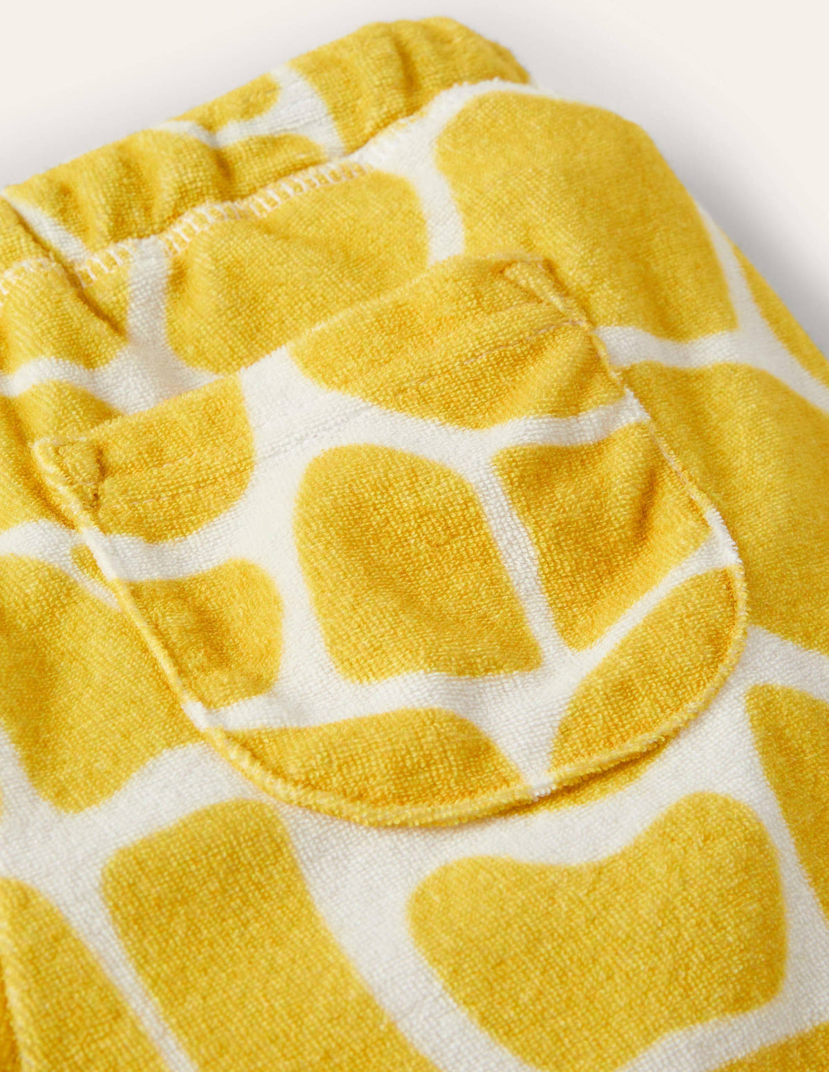 Frottee-Shorts-Narzissengelb, Giraffe-3
