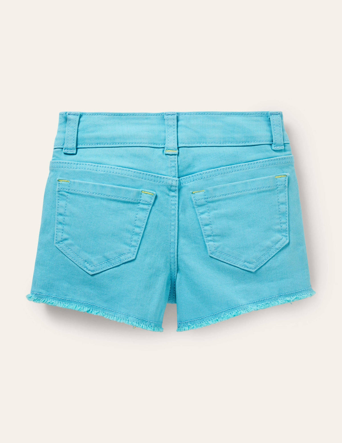 Denim Shorts-Aqua Blue - Image 2