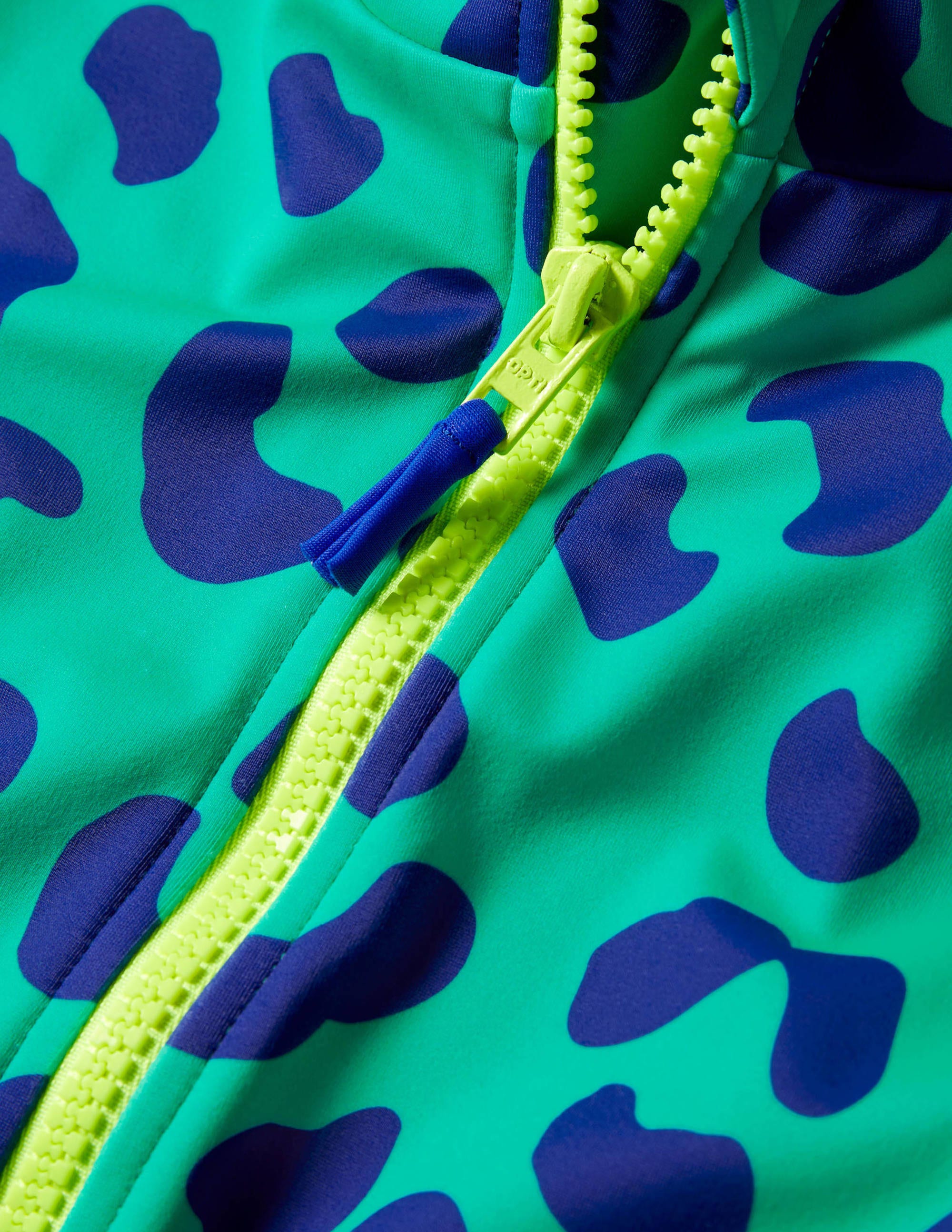 Maillot de bain à manches longues-Motif léopard vert tropical - Image 3