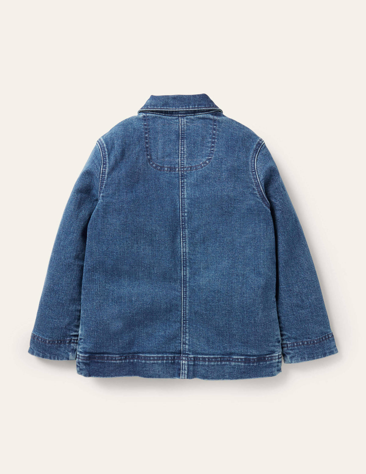Veste brodée en jean-Lapins vintage moyen-2