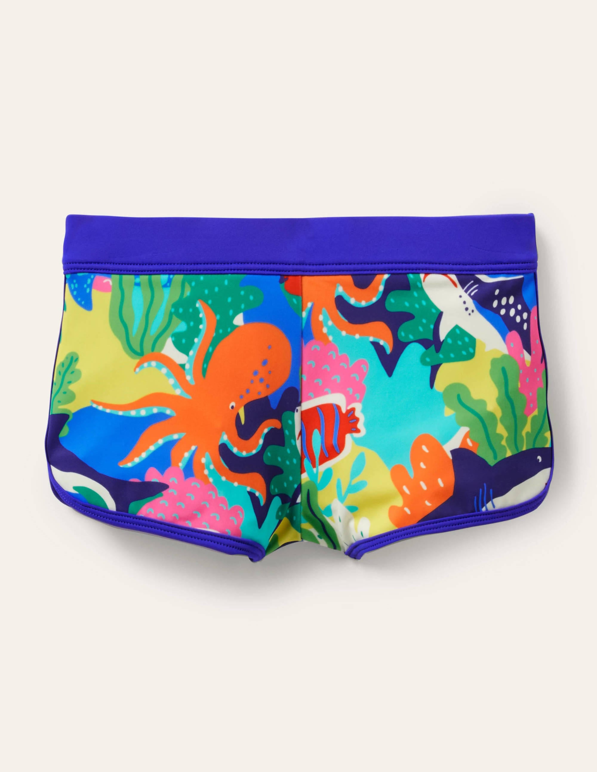 Gemusterte Badeshorts-Bunt/Regenbogenfarben, Riffszene - Image 1