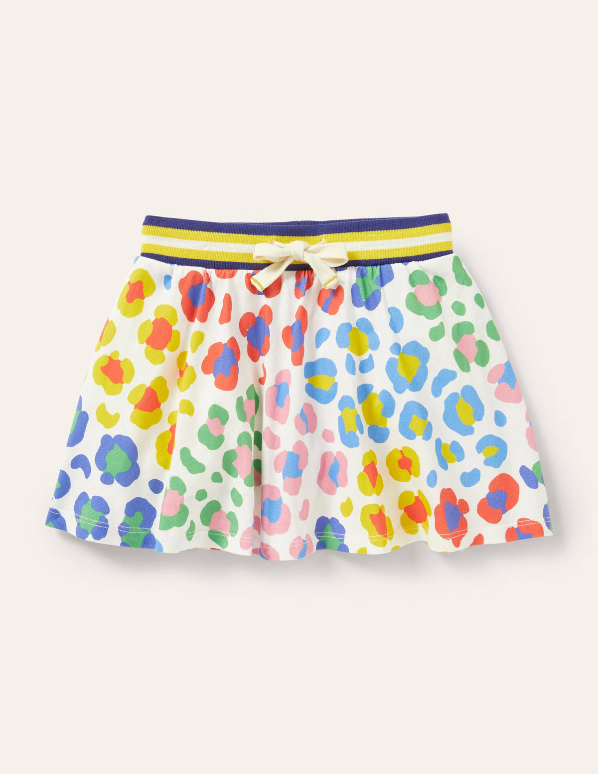 Gemusterter Jersey-Skort-Bunt, Mittleres Leopardenmuster-1