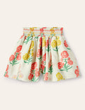 Shirred Waist Culottes-Molly Mahon Floral
