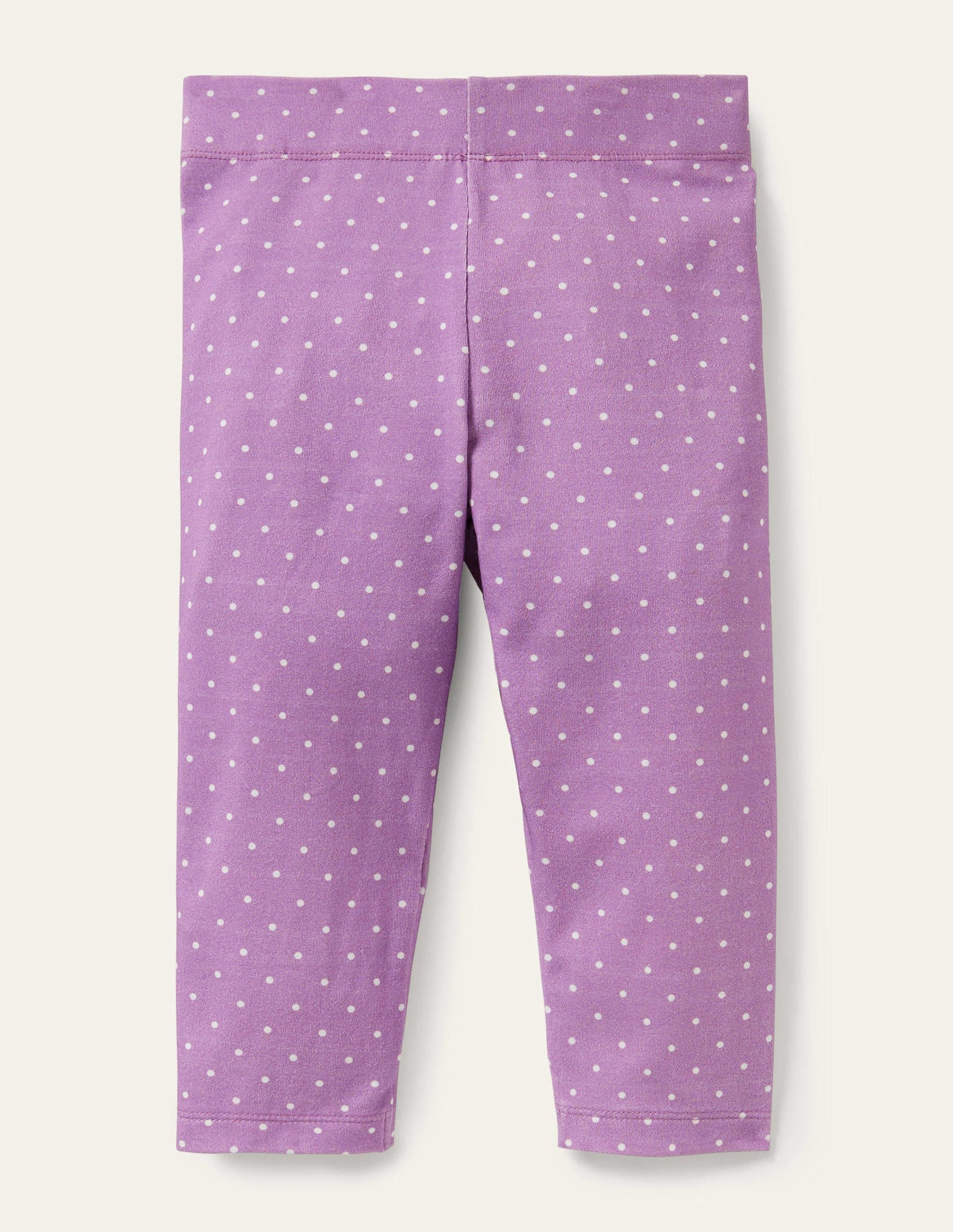 Fröhliche 7/8-Leggings-Kühles Violett/Naturweiß, Pünktchen-1