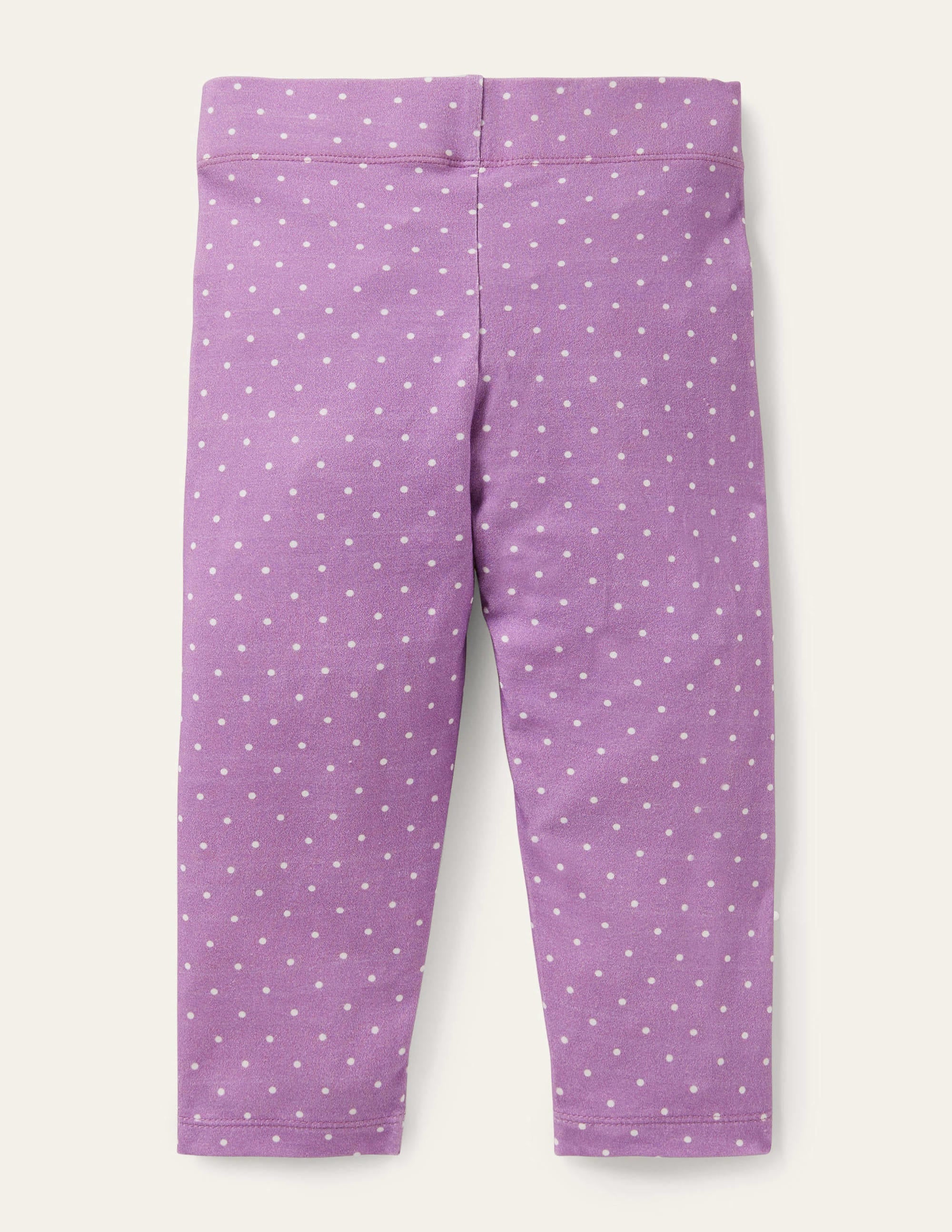 Fröhliche 7/8-Leggings-Kühles Violett/Naturweiß, Pünktchen - Image 2