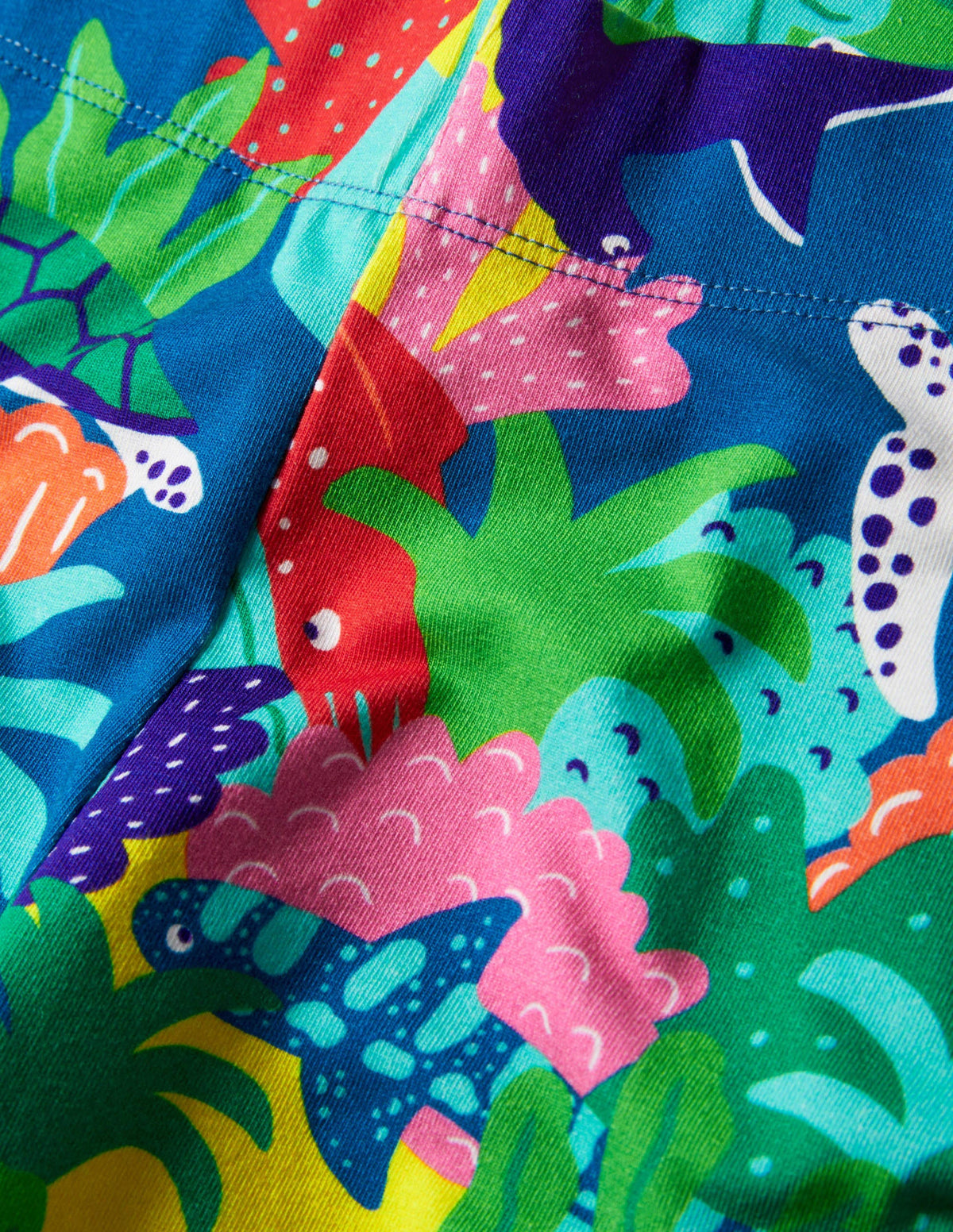 Fröhliche 7/8-Leggings-Bunt/Regenbogenfarben, Riffszene - Image 3