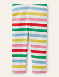 Fröhliche 7/8-Leggings-Bunt, Gestreift