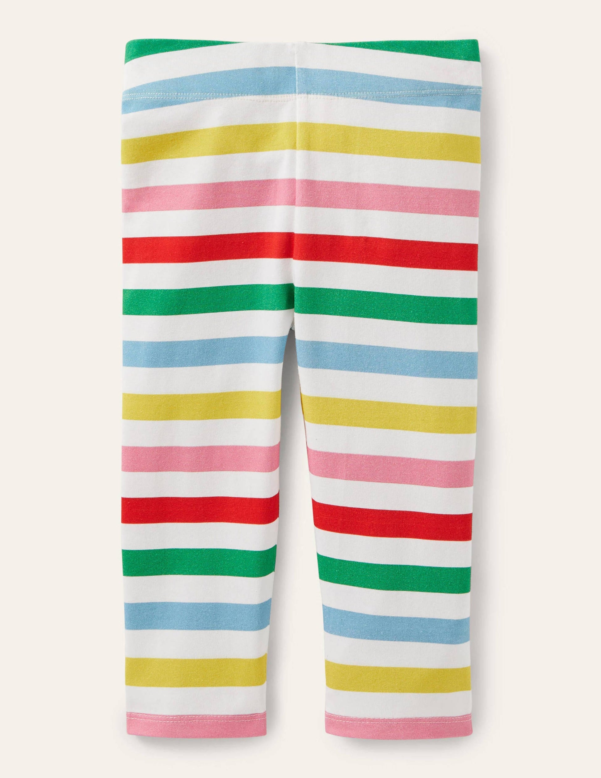 Fröhliche 7/8-Leggings-Bunt, Gestreift-1