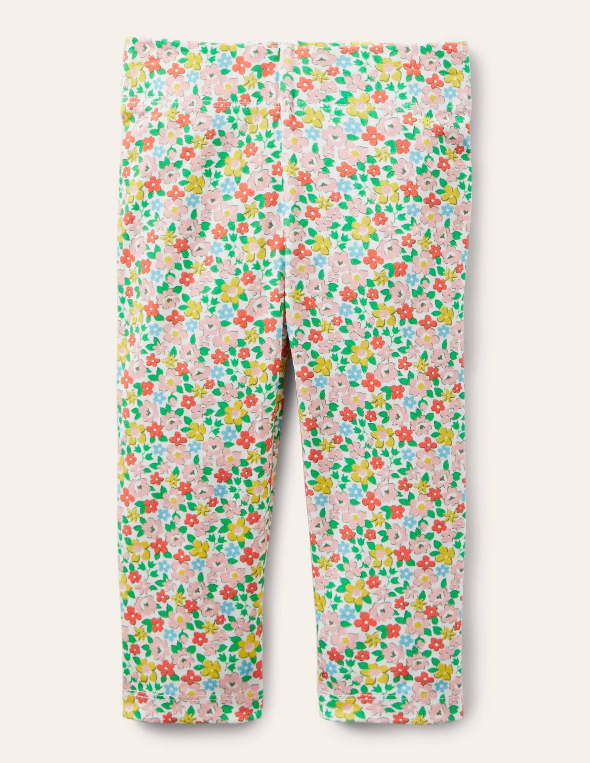 Fröhliche 7/8-Leggings-Bunt, Frühlingsblumen - Image 1