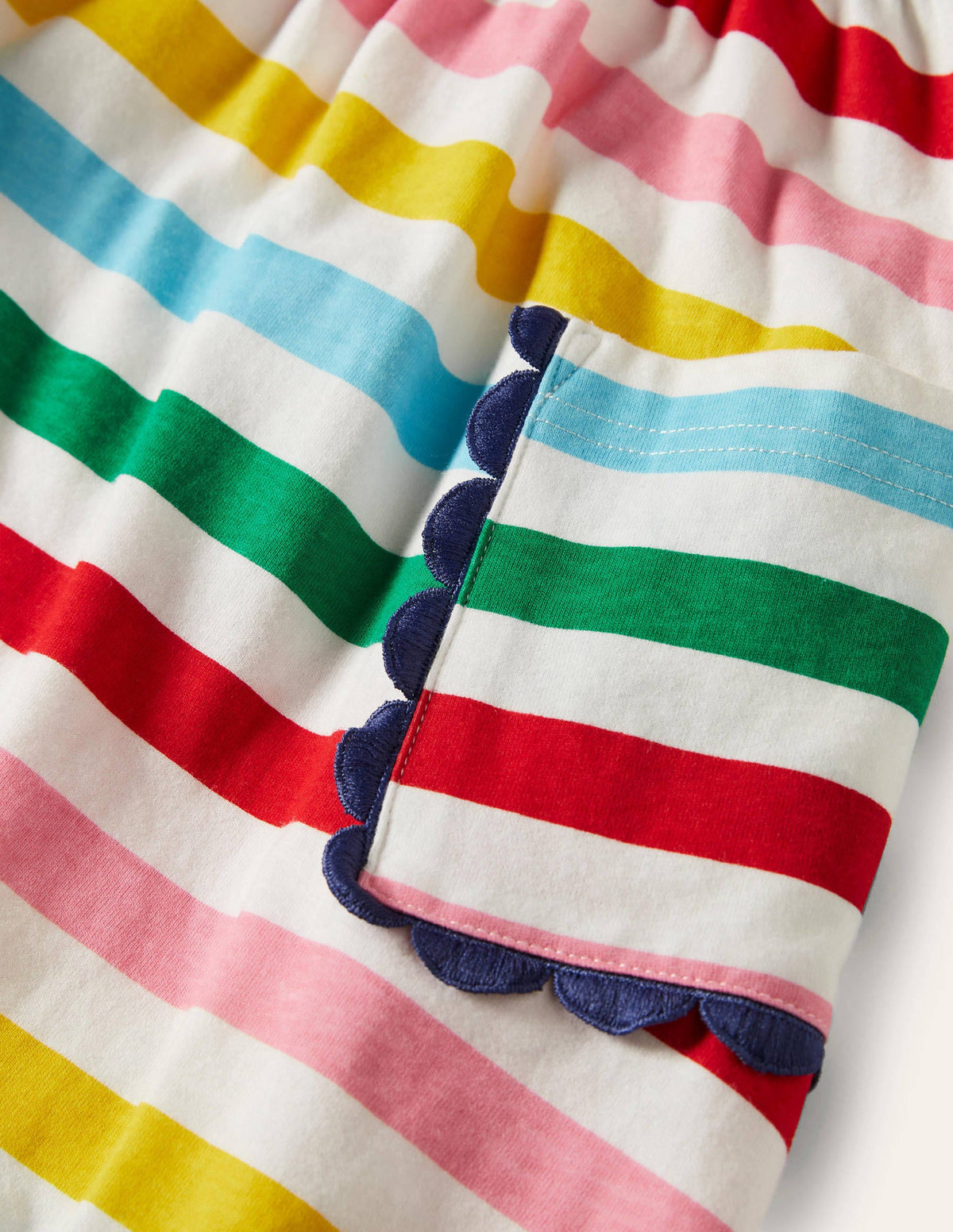 Robe en jersey avec bordures décorées-Rayé multi-3