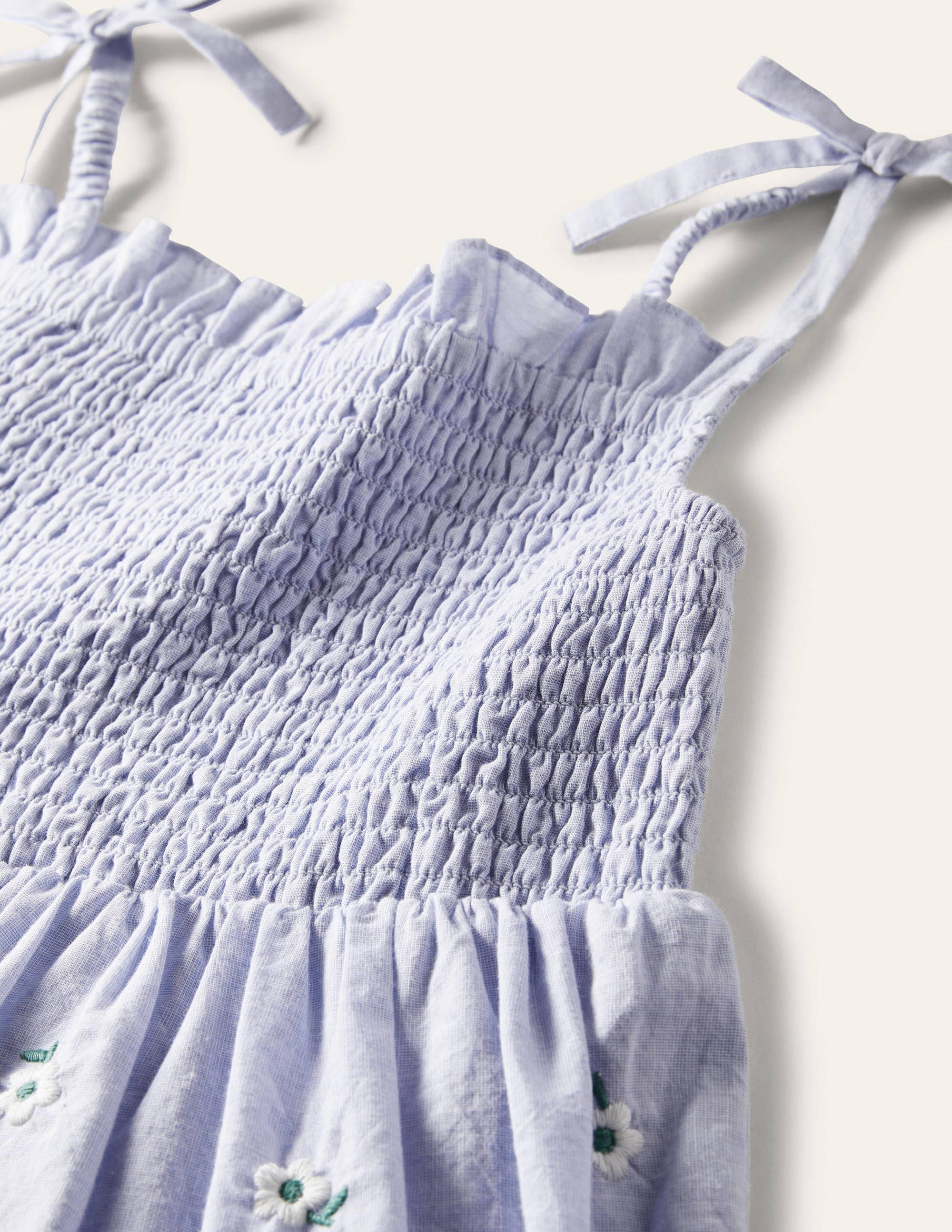 Gestuftes Sommerkleid-Faux-Uni - Image 3