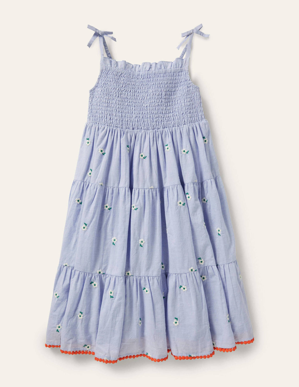 Gestuftes Sommerkleid-Faux-Uni - Image 1