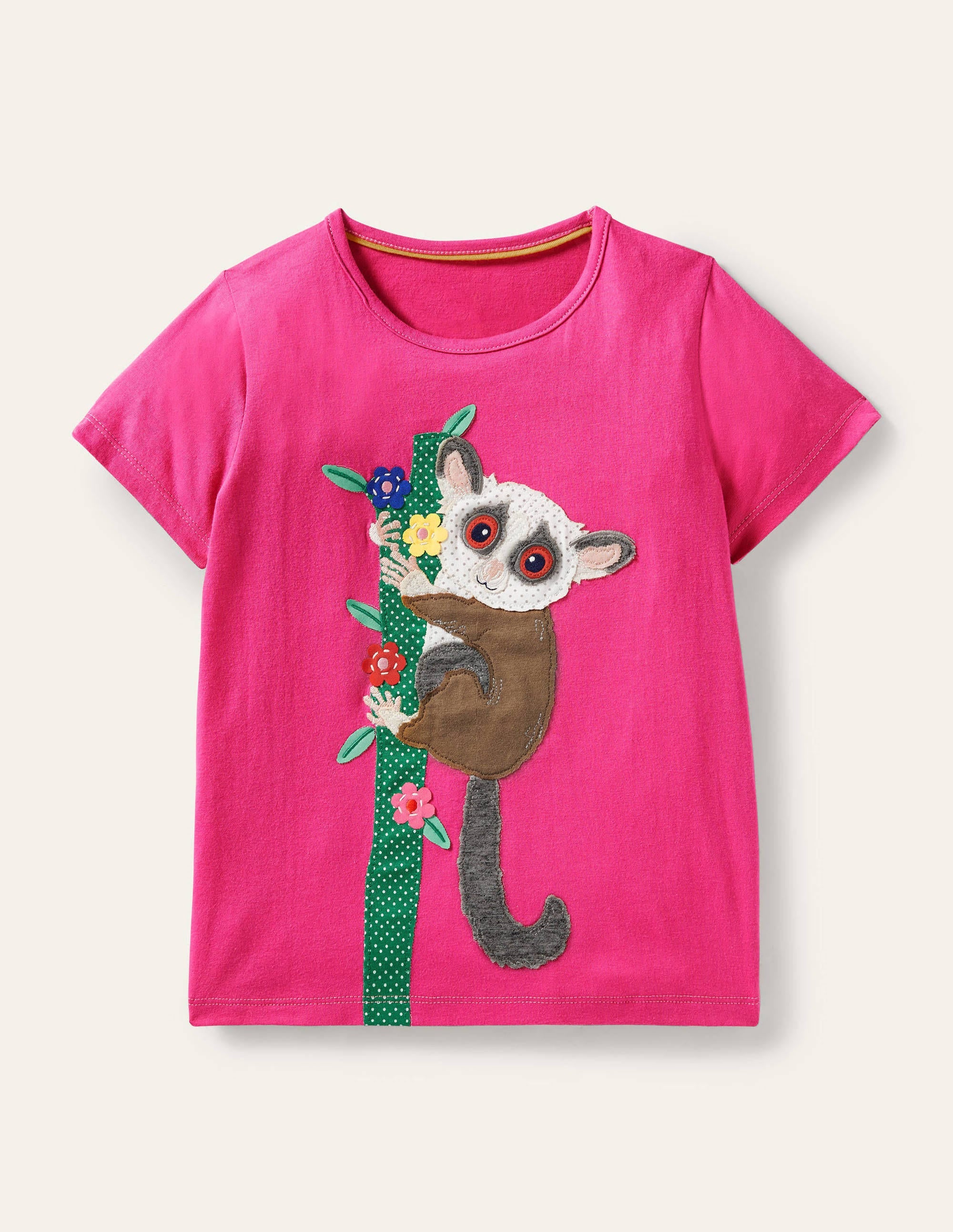 Short-sleeved Appliqué T-shirt-Tutti Fruity Bush Baby - Image 1
