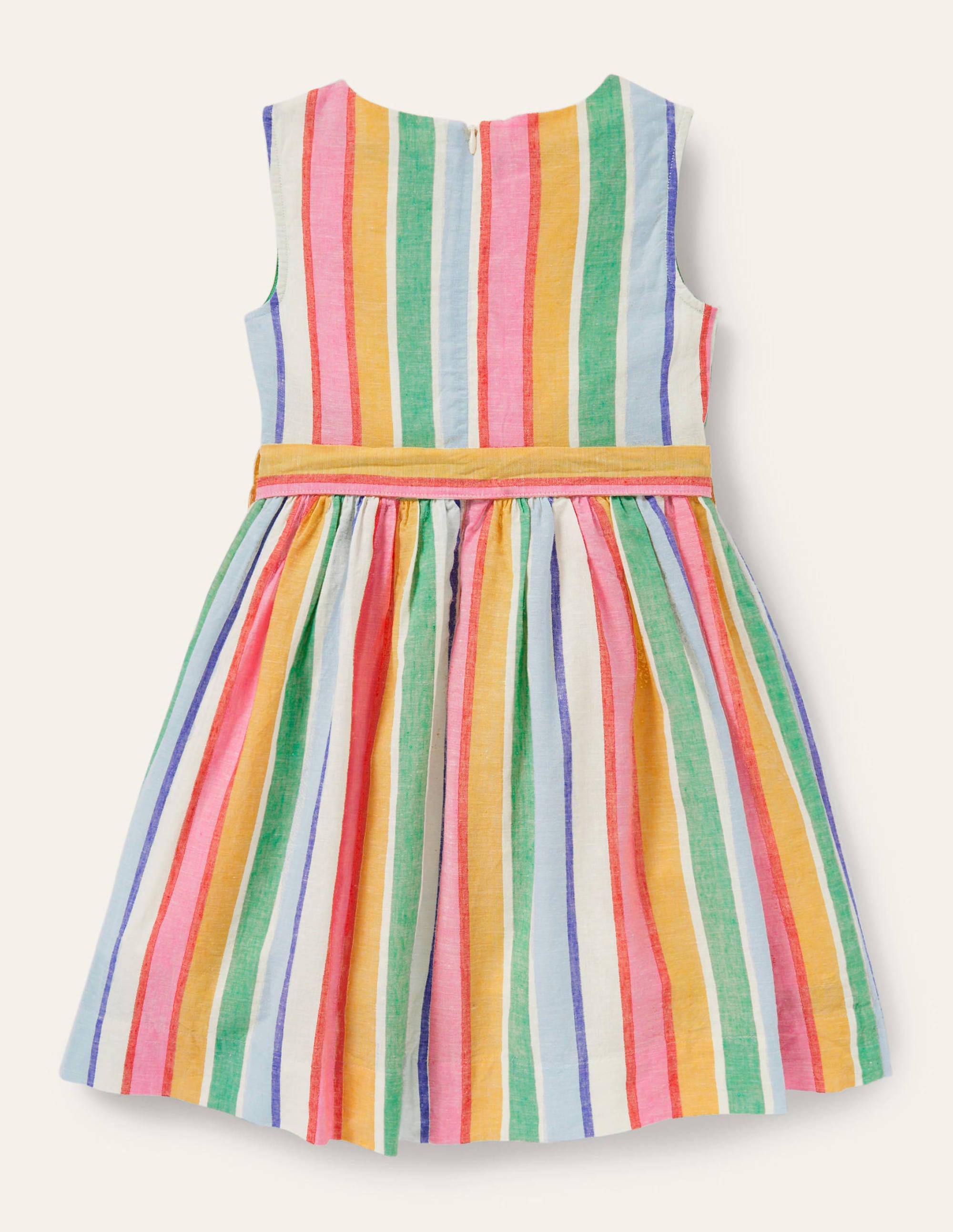Vintage-Kleid-Bunt, Gestreift - Image 2