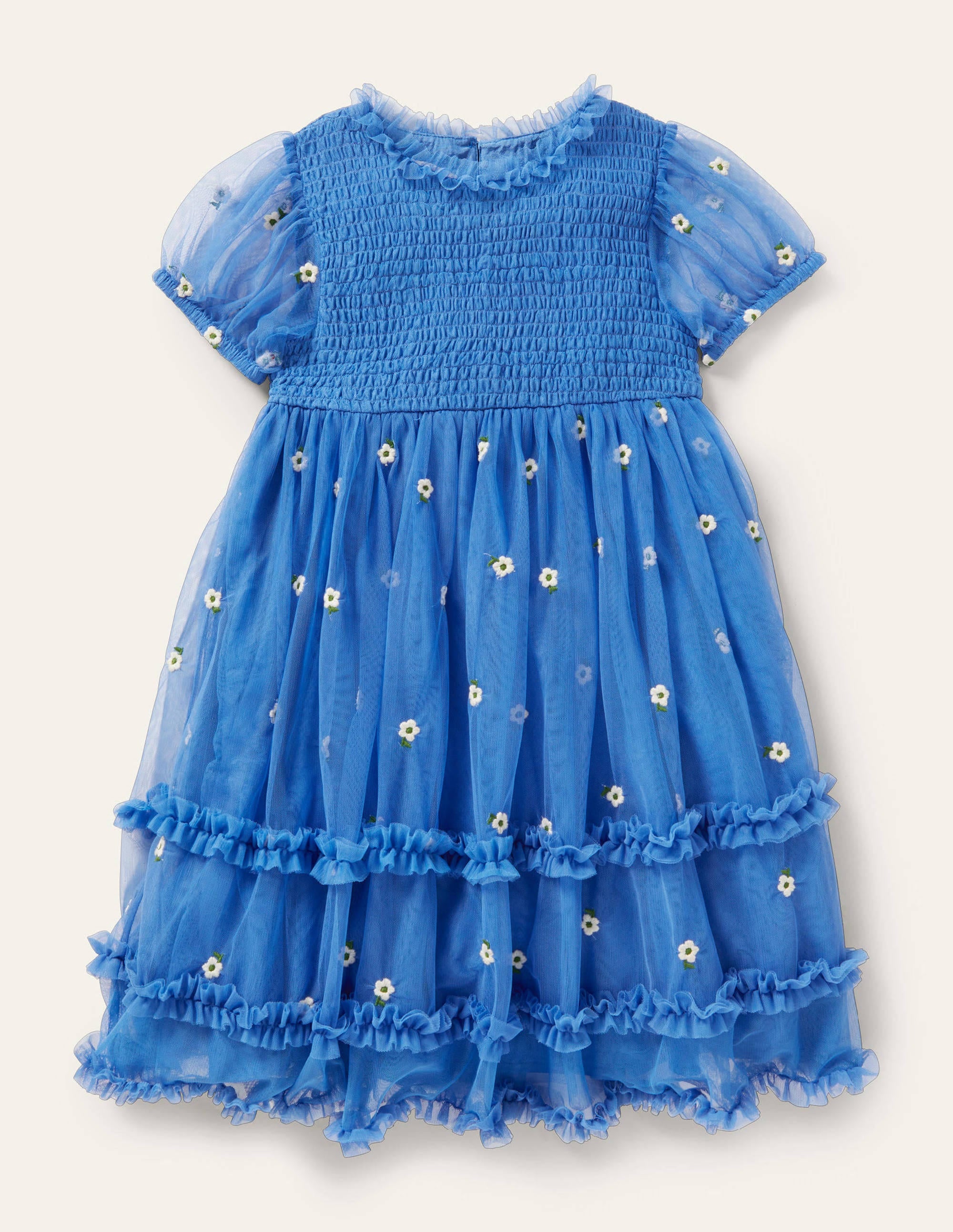 Gestuftes Tüllkleid-Elisabethanisches Blau - Image 1
