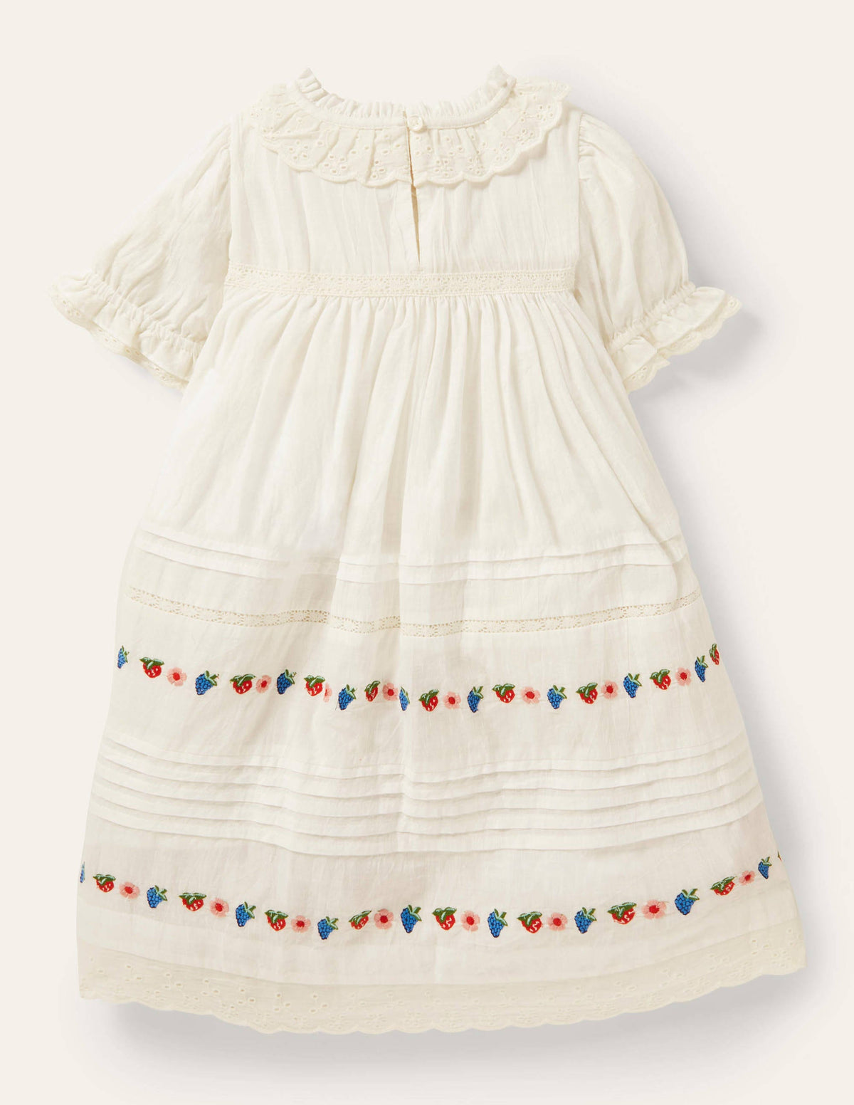 Nostalgic Tiered Dress-Ivory-2