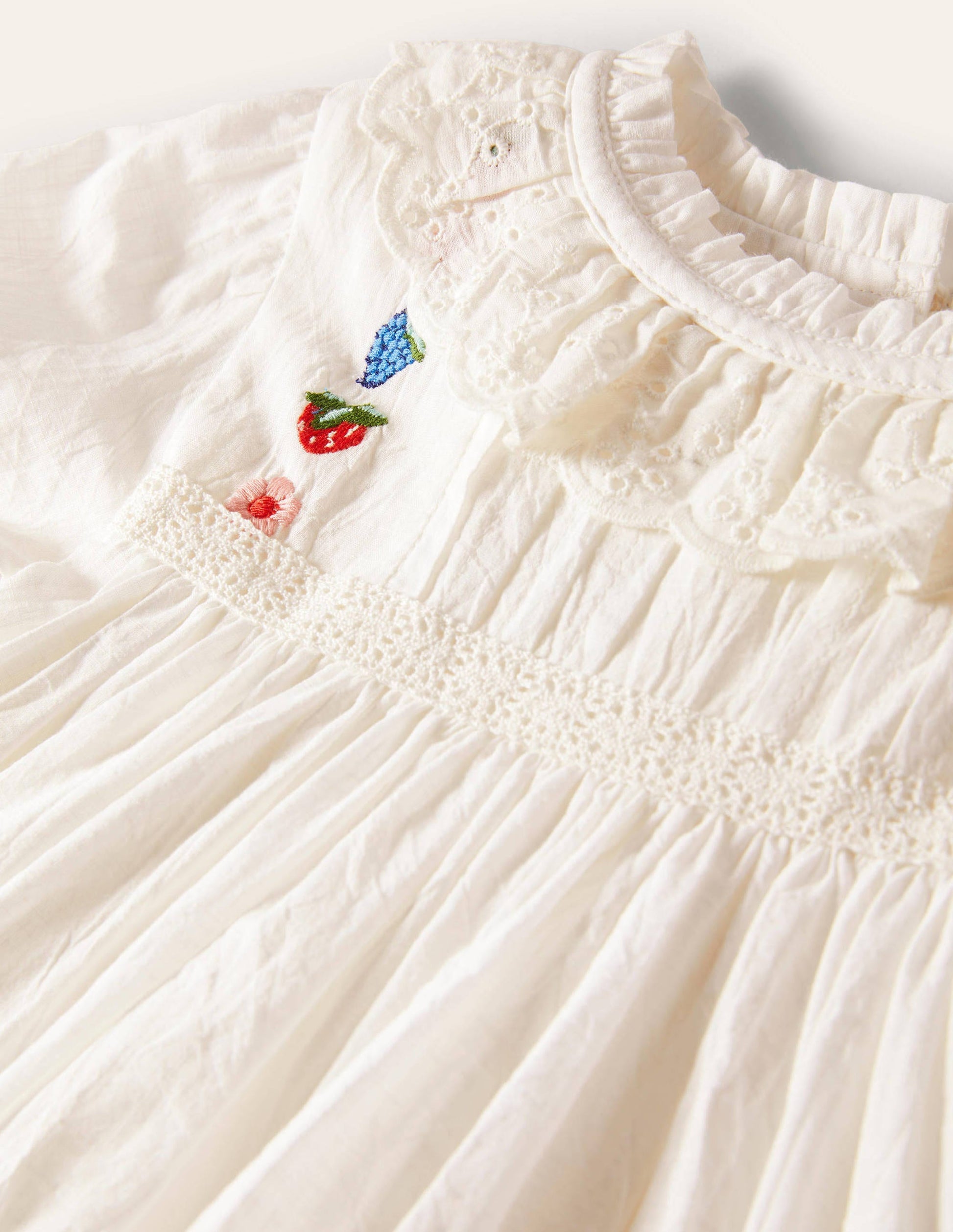Nostalgic Tiered Dress-Ivory-3