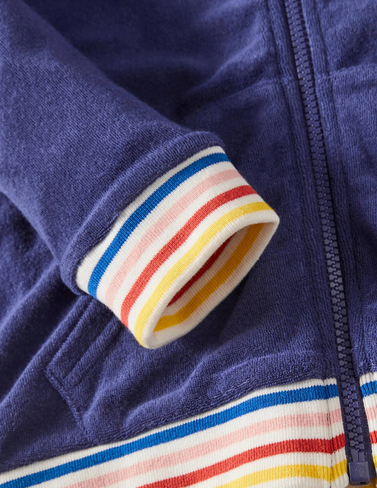 Frottee-Kapuzenjacke-Segelblau - Image 3