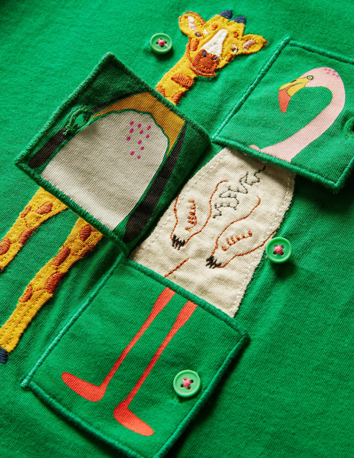 T-Shirt mit Daumenkinomotiv-Paprikagrün, Tiere - Image 3
