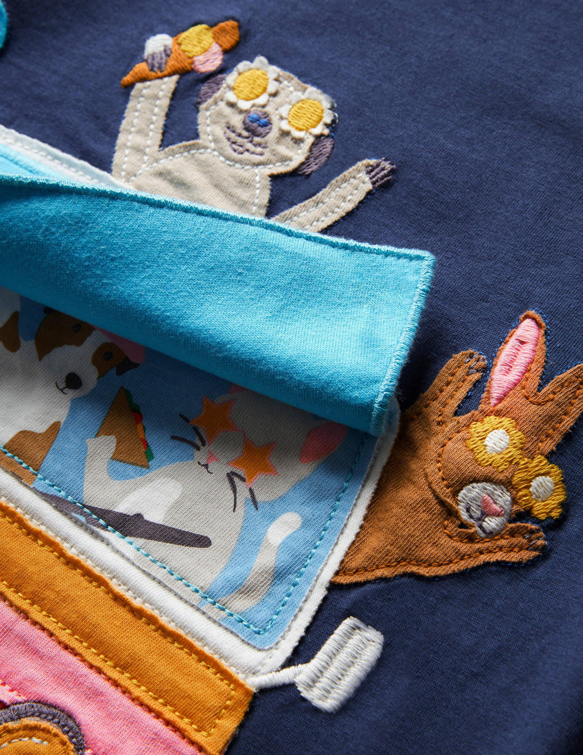 T-Shirt mit Aufklappmotiv-Segelblau, Wohnmobil-3
