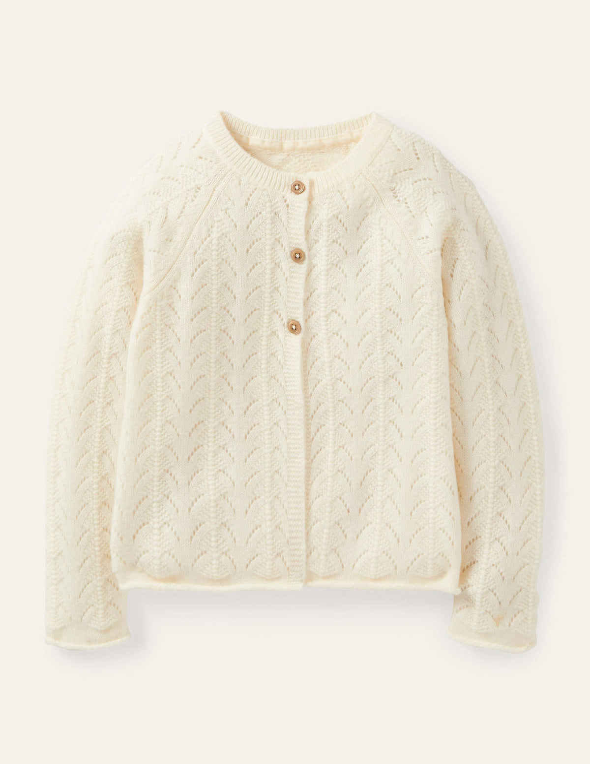 Kaschmircardigan-Ecru Melange - Image 1