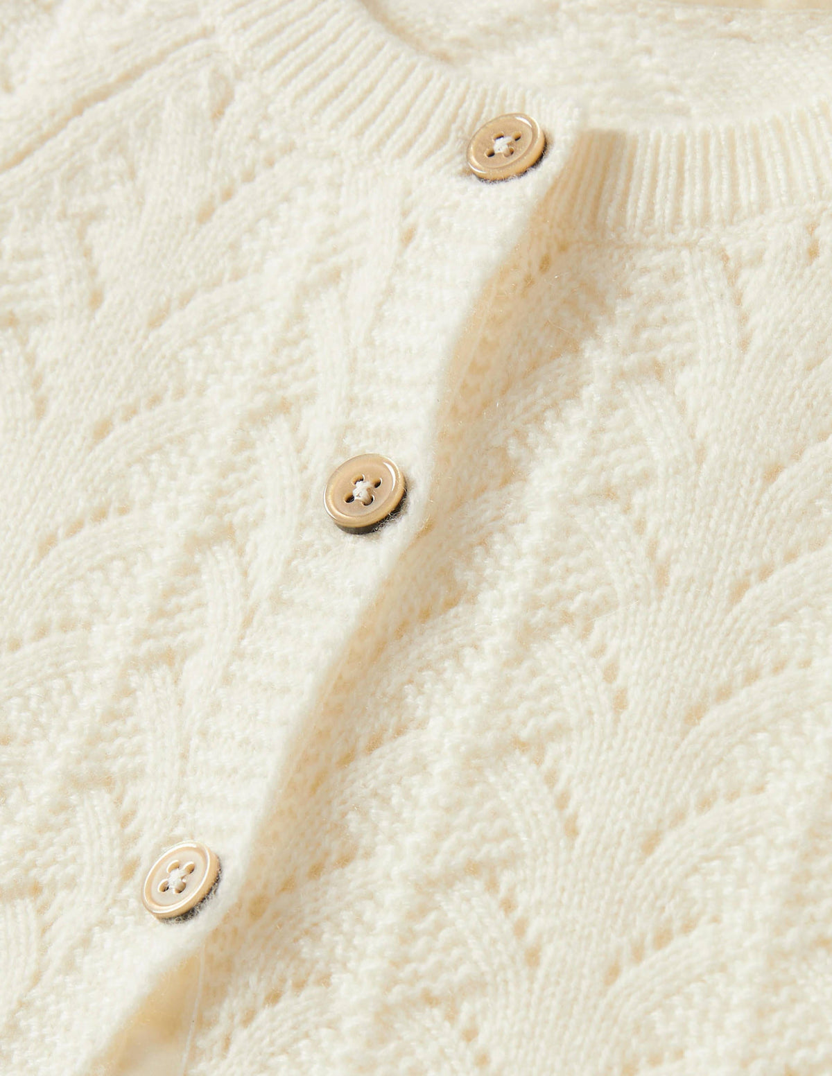 Kaschmircardigan-Ecru Melange - Image 3