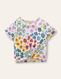T-Shirt zum Binden-Bunt, Mittleres Leopardenmuster