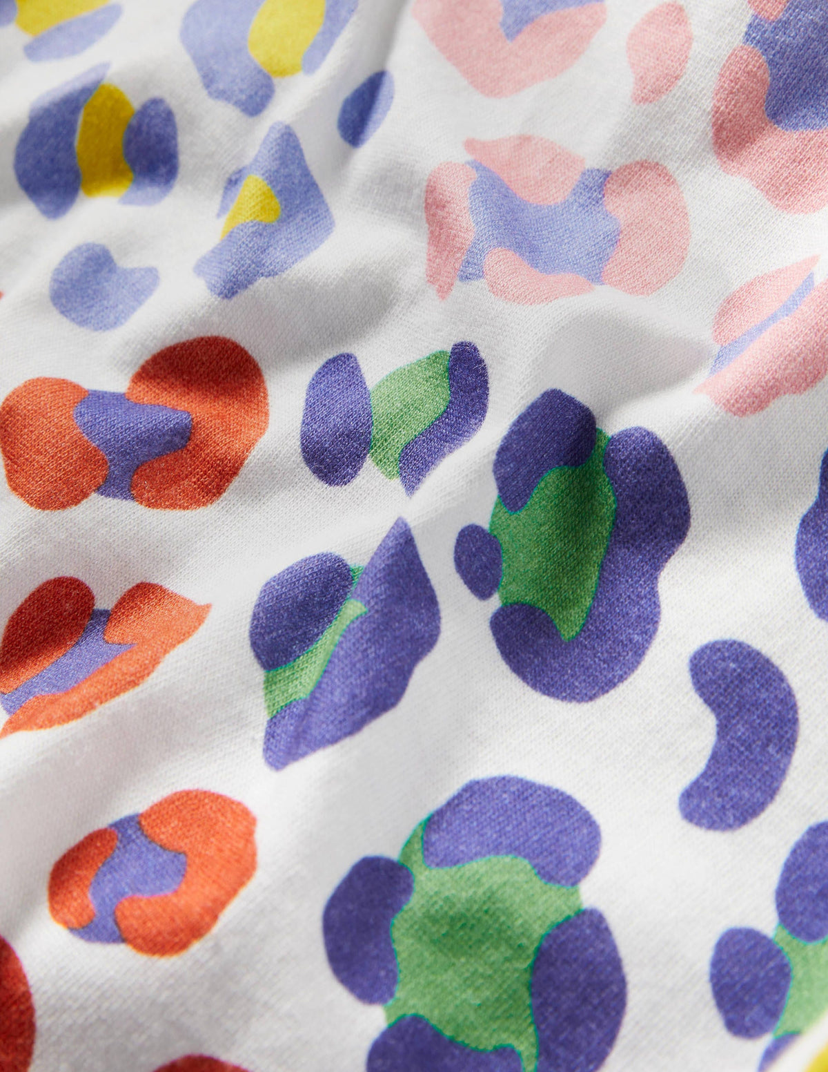 T-Shirt zum Binden-Bunt, Mittleres Leopardenmuster-3