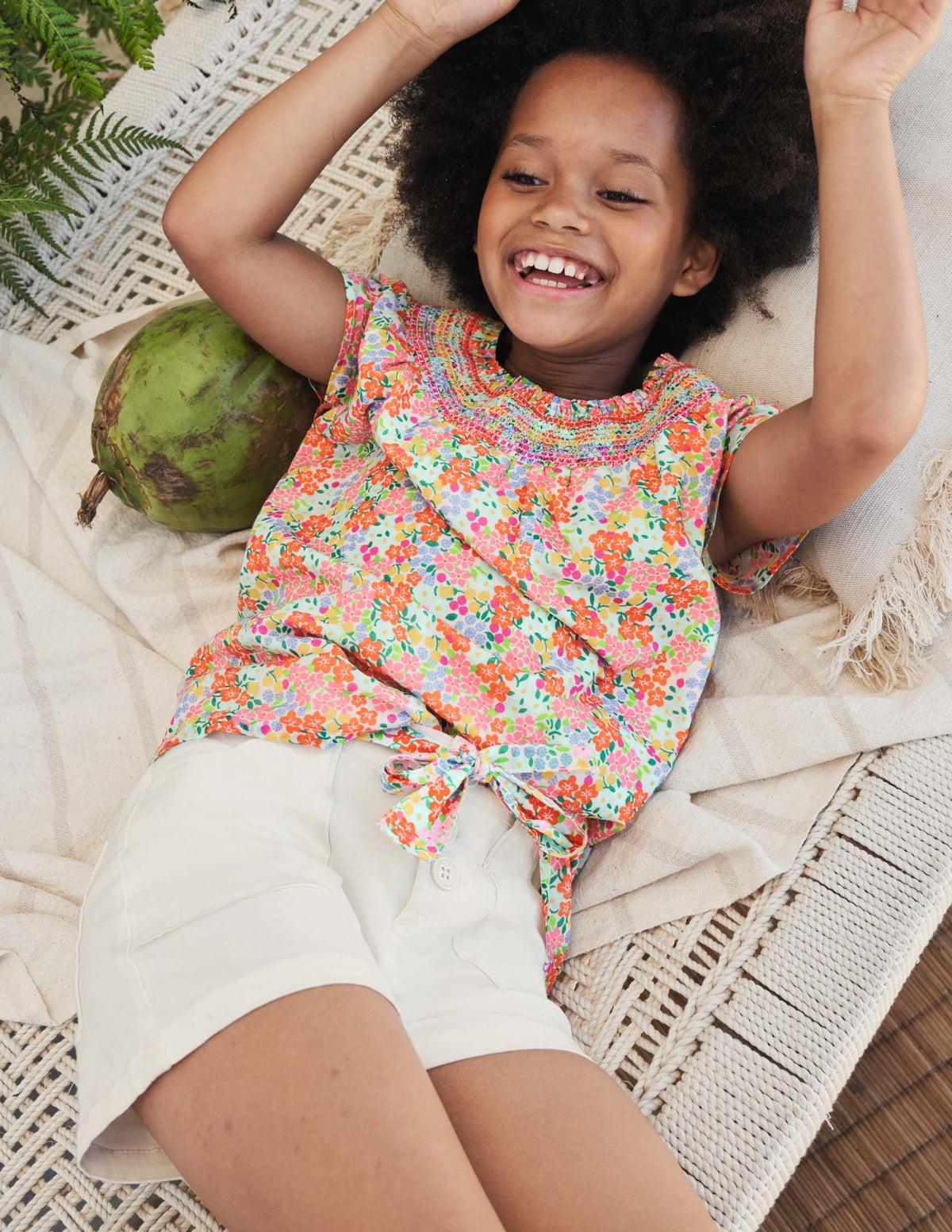 Twill Cargo Shorts-White - Image 5