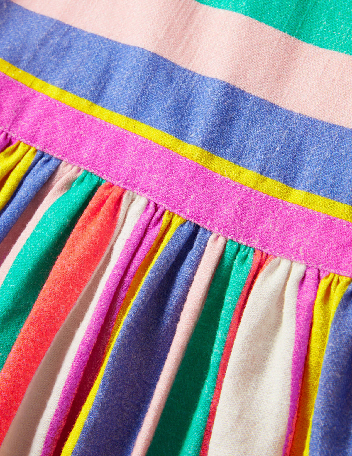 Gewebtes Schürzenkleid-Bunt, Gestreift-3