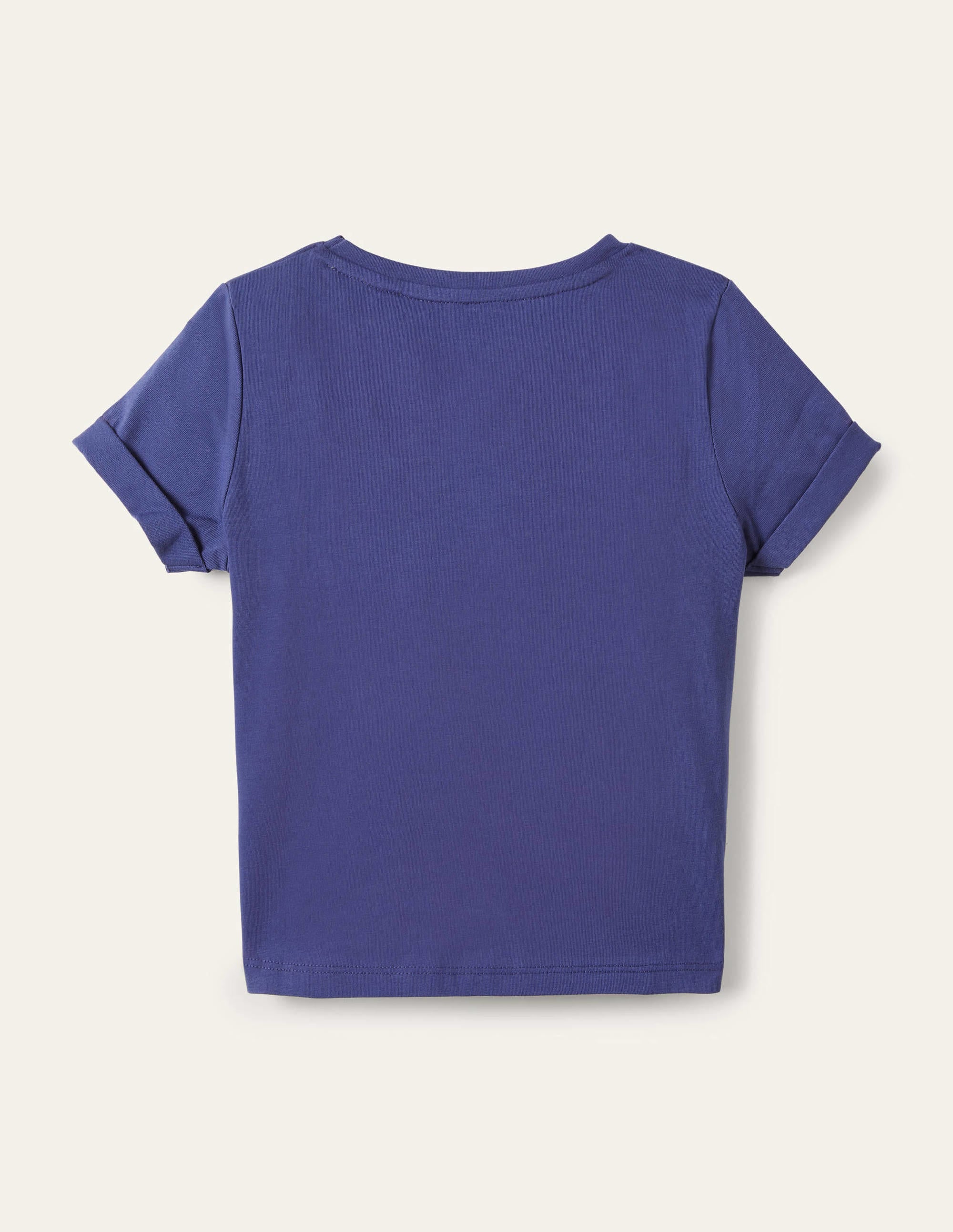 Motiv-T-Shirt mit Knotendetail-Segelblau/Erdbeere - Image 2